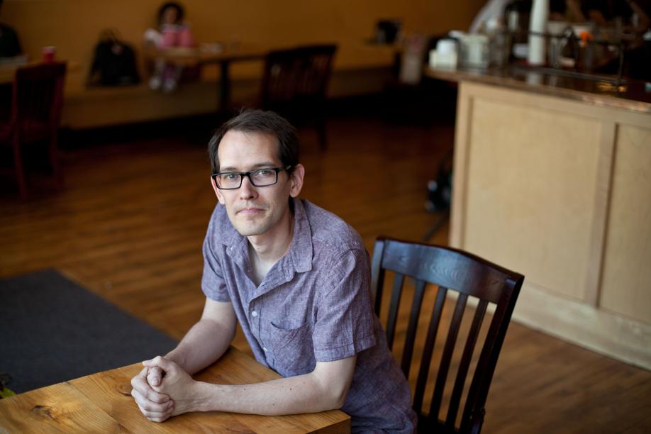 Jaime van Schyndel, owner of Dwelltime coffee bar in Cambridge.