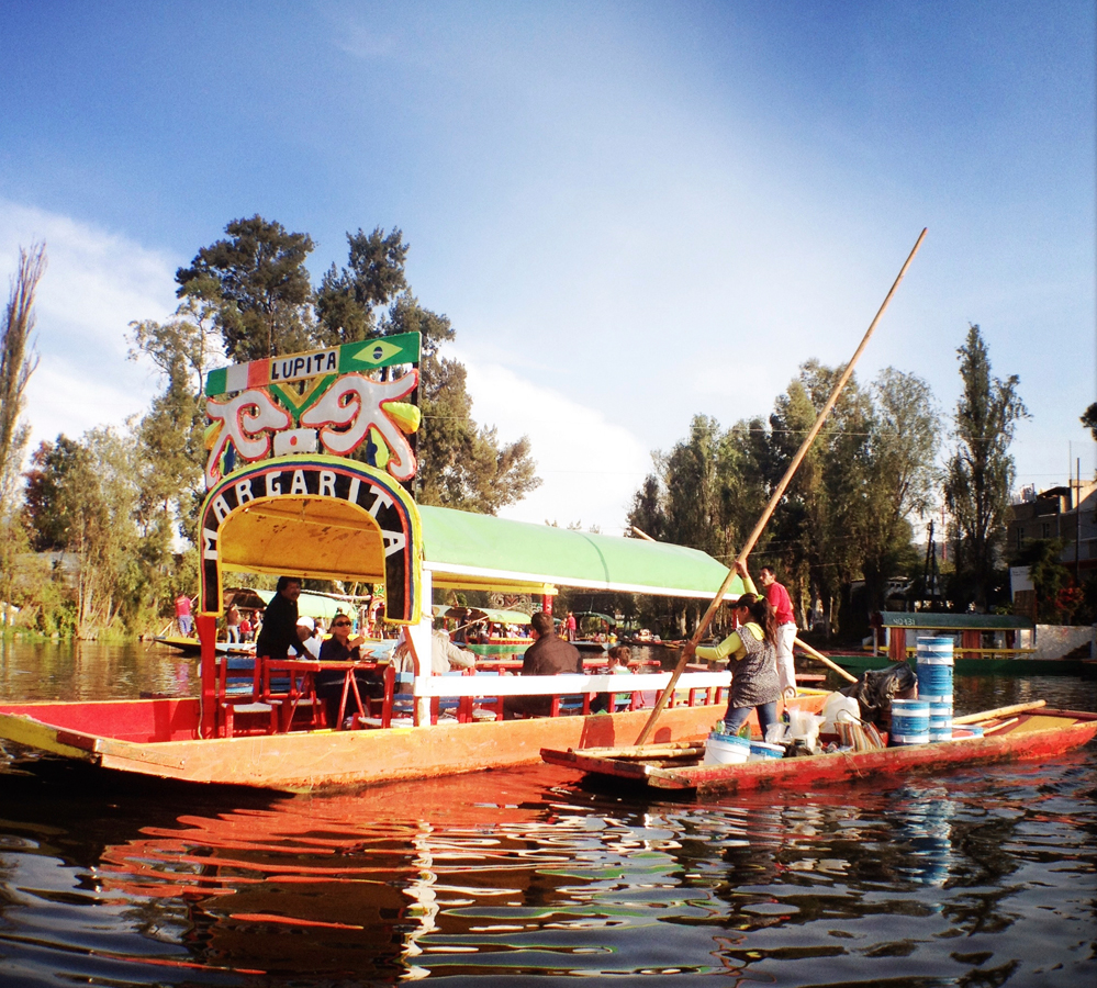 In Xochimilco, a ride on a trajinera, a gondola-style craft, is touristy but worthwhile.