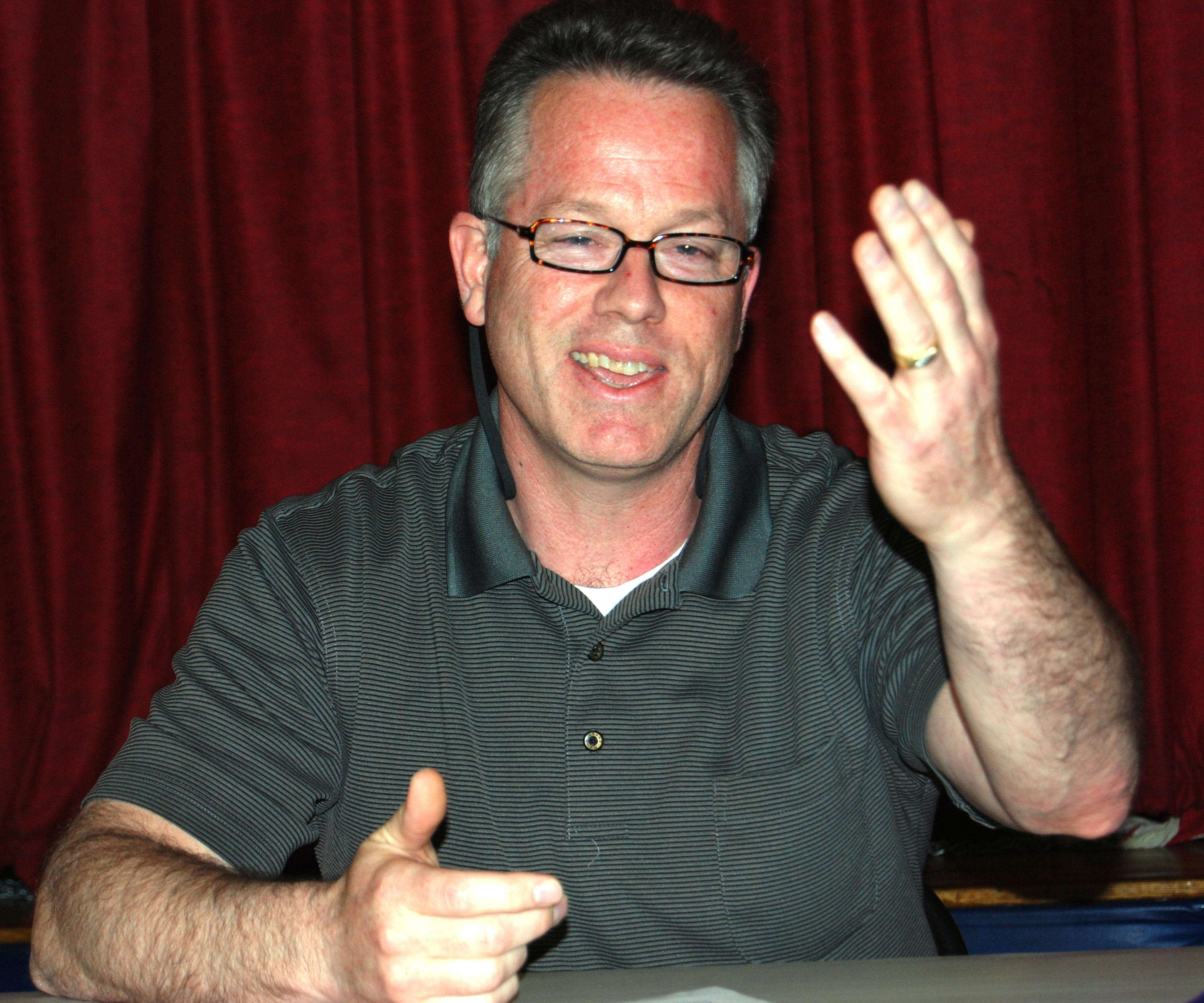 Neil Kinnon at a meeting of the Mystic Valley Regional Charter School's Board of Trustees.