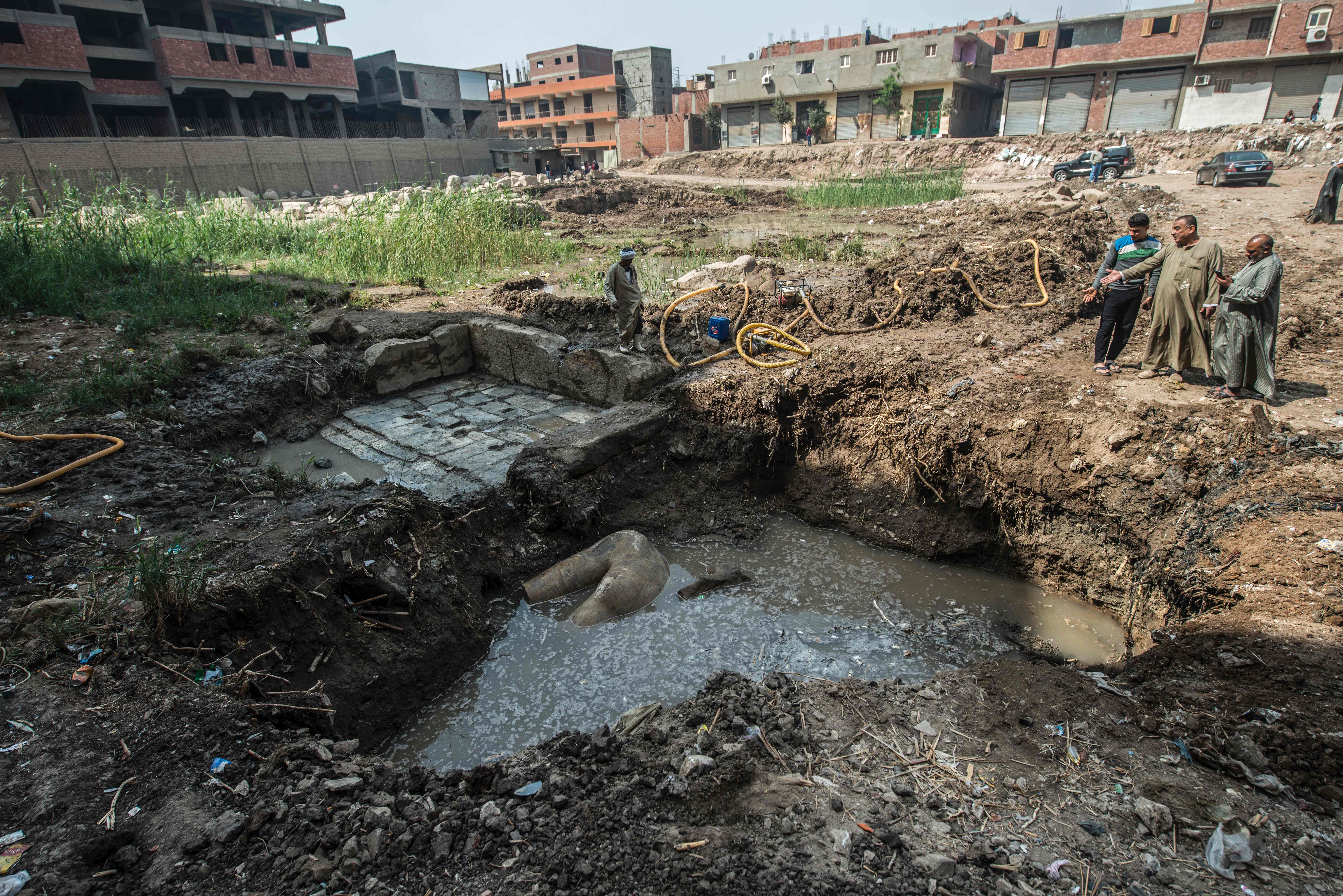 The site where the statue was discovered.