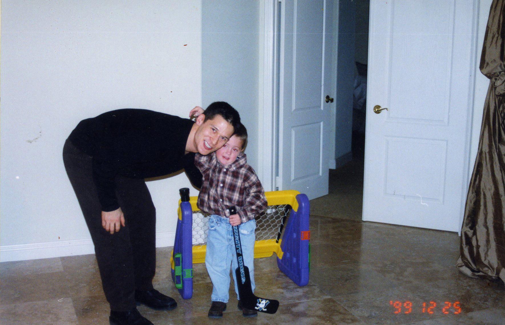 Ryan Donato with Paul Kariya.