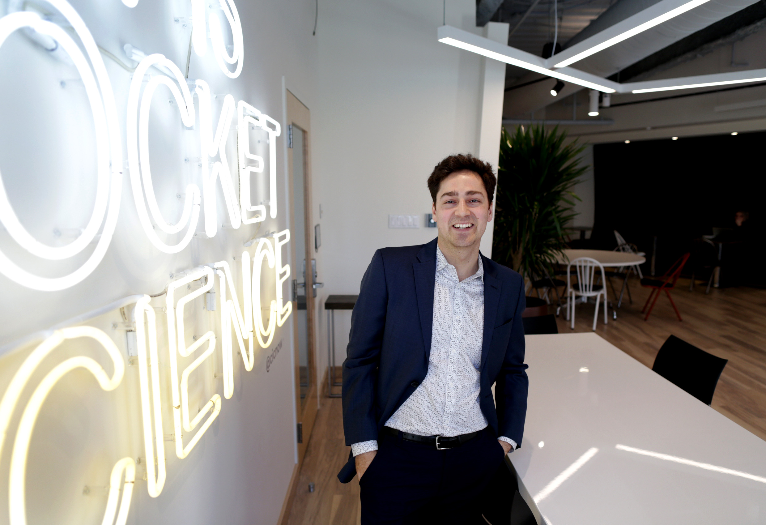 Codi Gharagouzloo, an entrepreneur/scientist who invented a medical imaging technology that can more easily detect Alzheimer’s disease, uses Agency’s shared space in Cambridge.