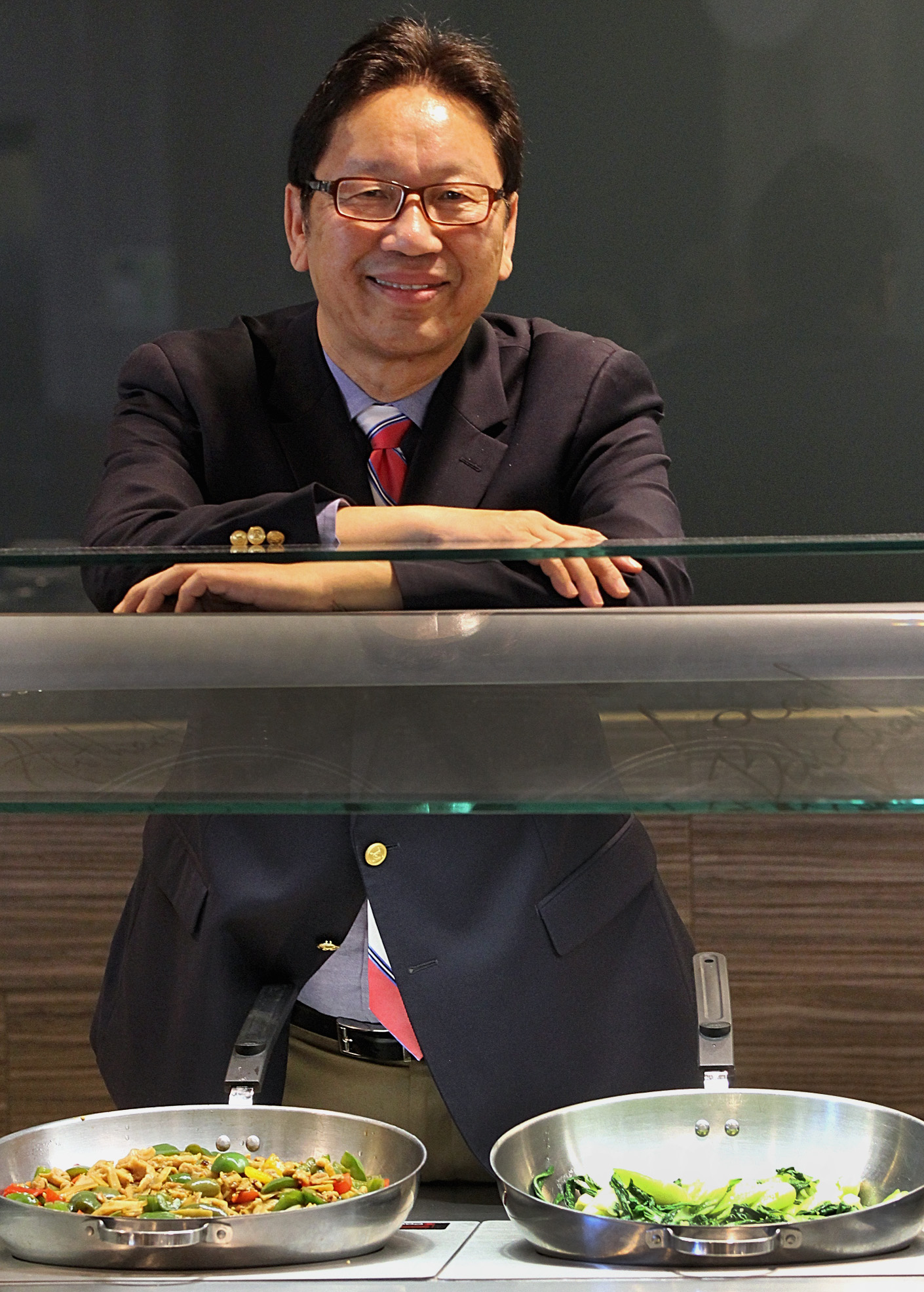 Ken Toong, Executive Director of Auxiliary Enterprises at UMass Amherst, has pushed for locally grown and organic produce.