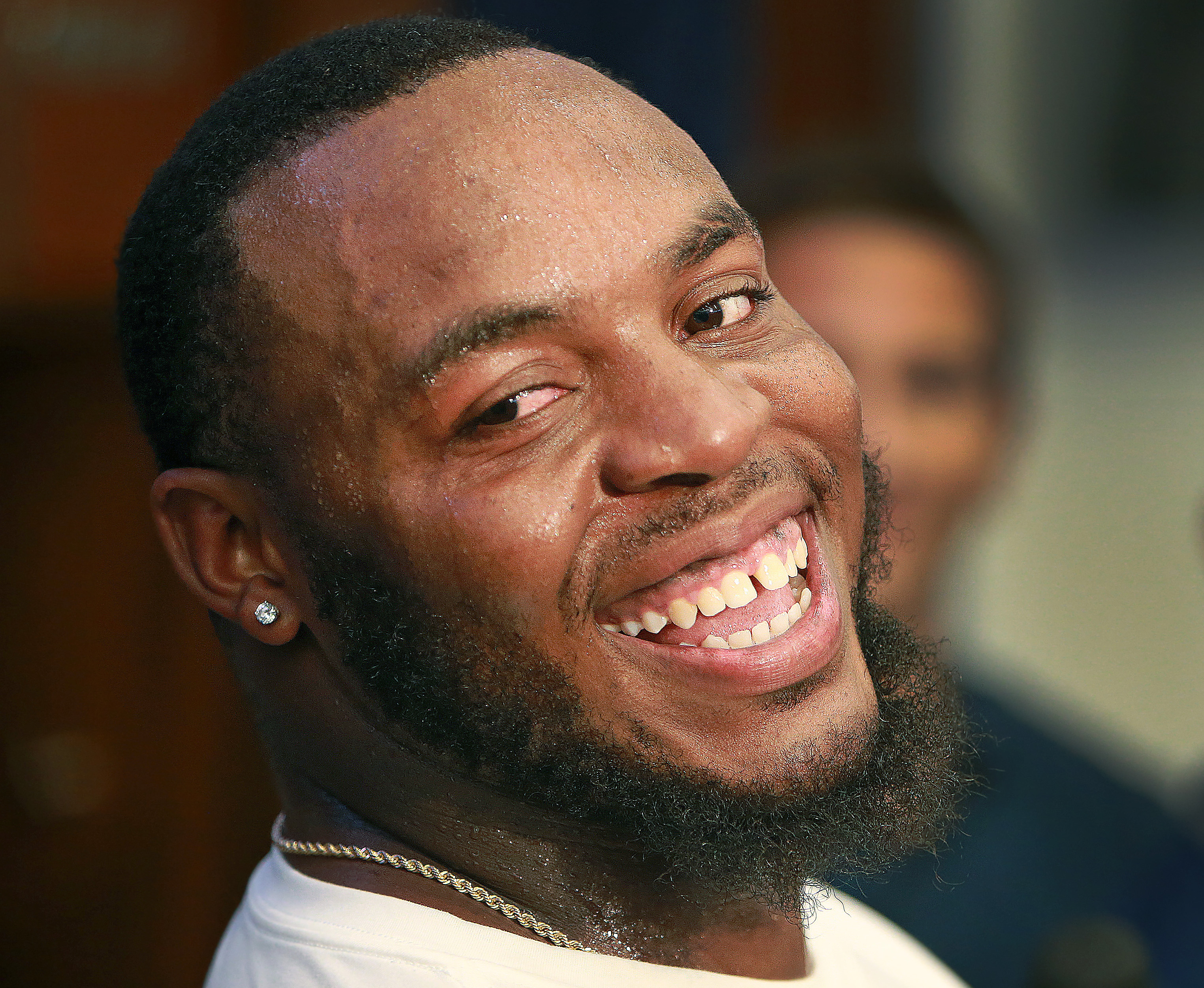 Shaq Mason wasn’t on the practice field Wednesday.
