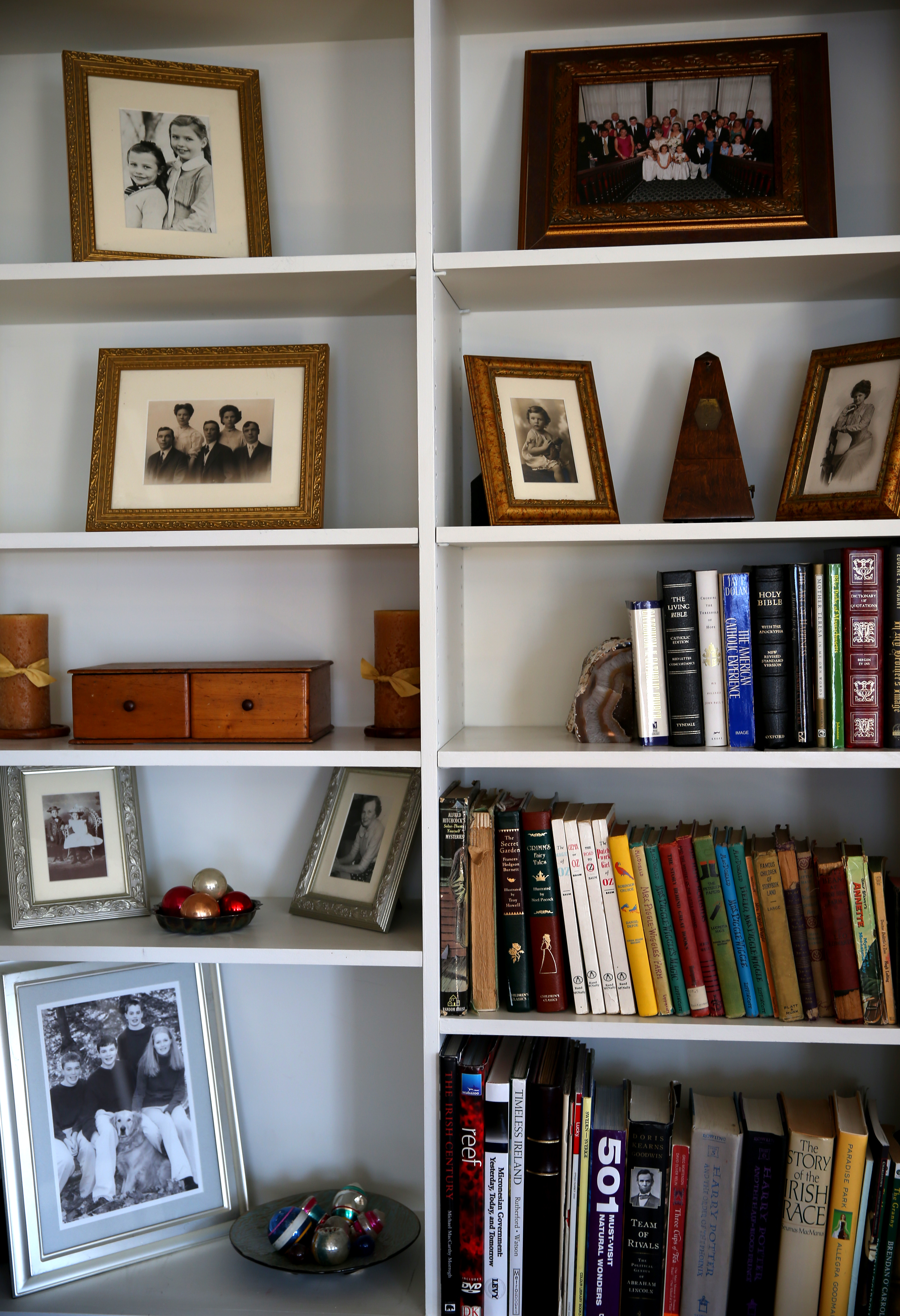 The Corrs shed many items, but kept photos to display in the condo.