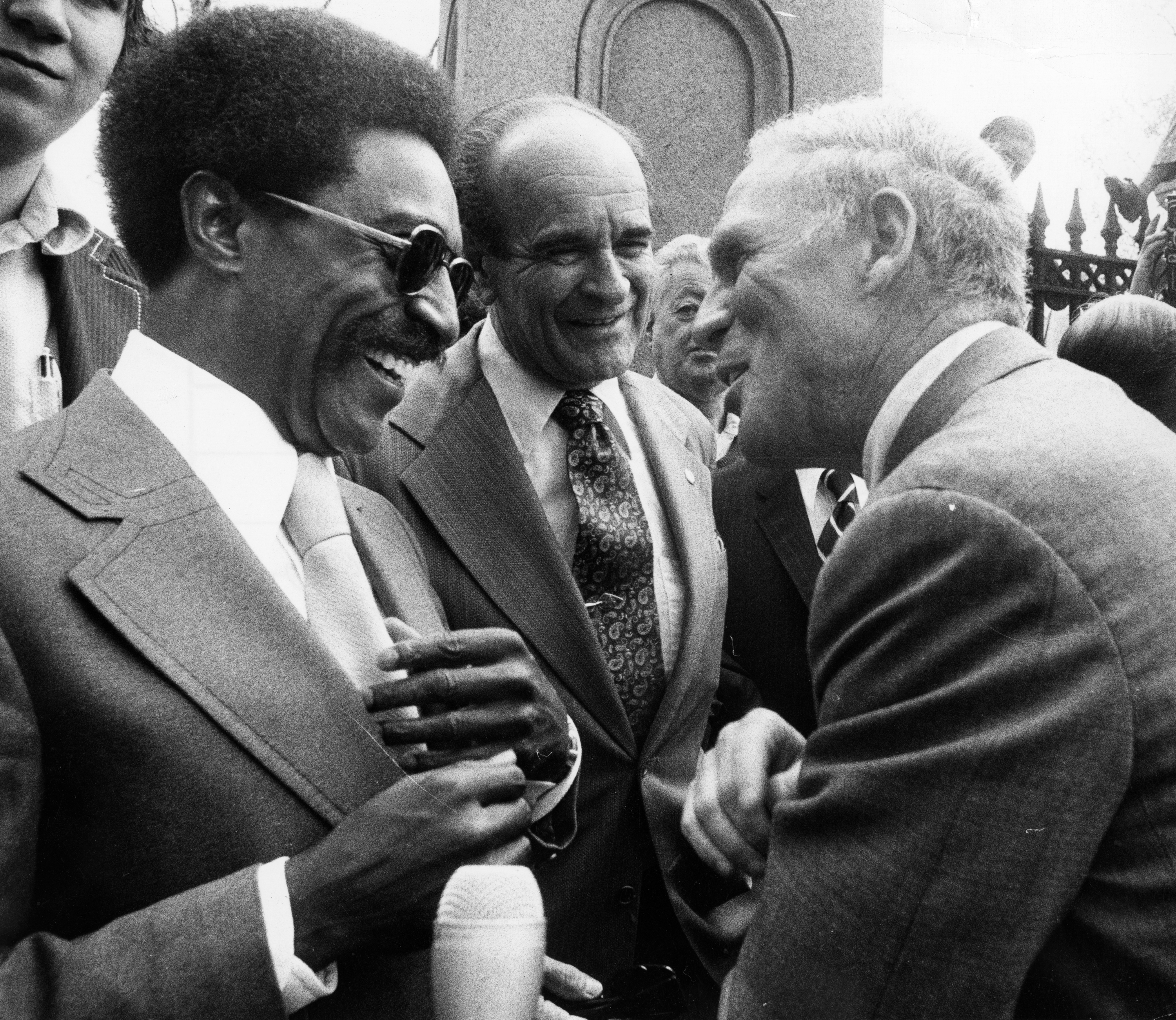 The Rev. Haynes met with then-Mayor Kevin H. White in 1976.