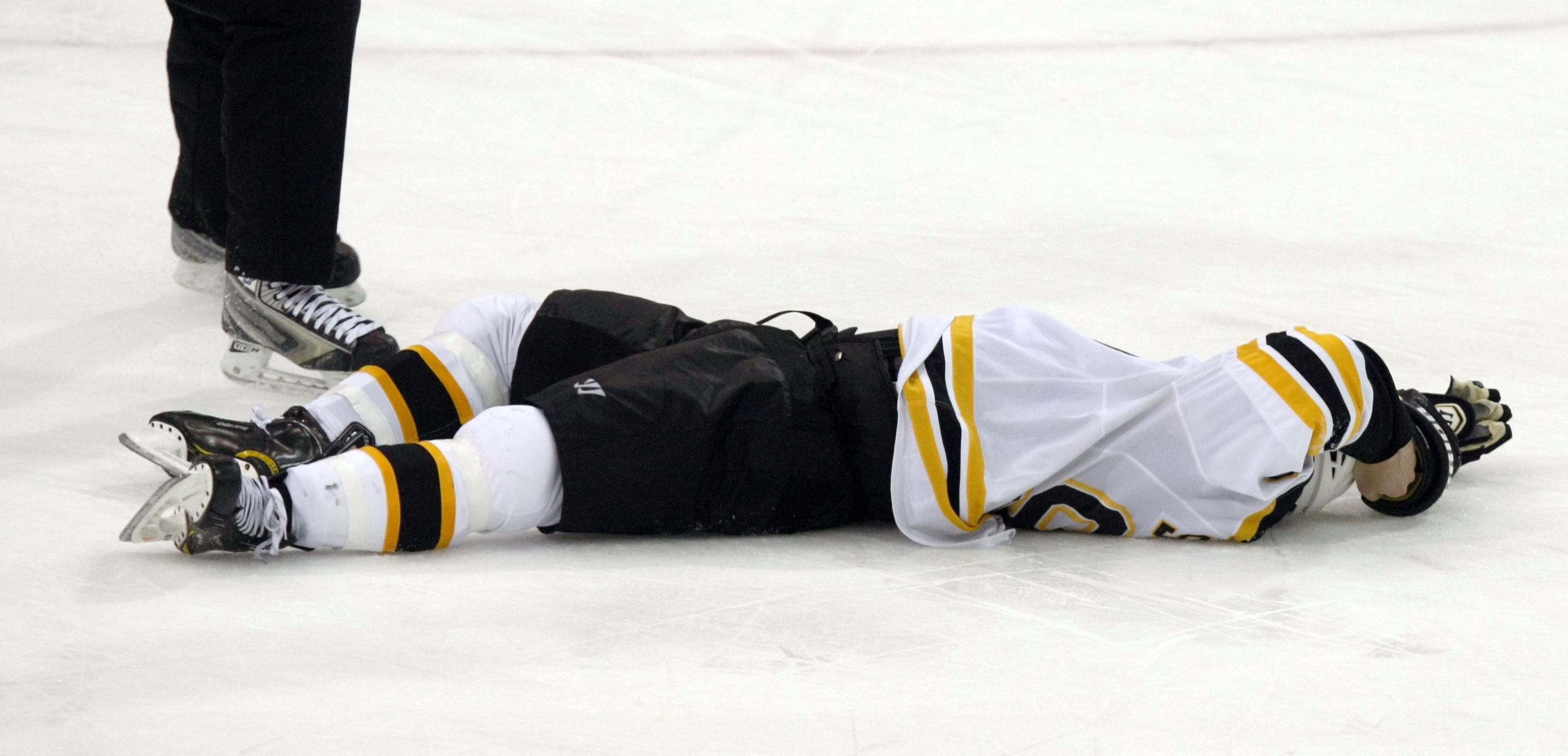 Marc Savard was knocked unconscious for almost a half-minute on March 7, 2010, after being hit by the Penguins’ Matt Cooke.