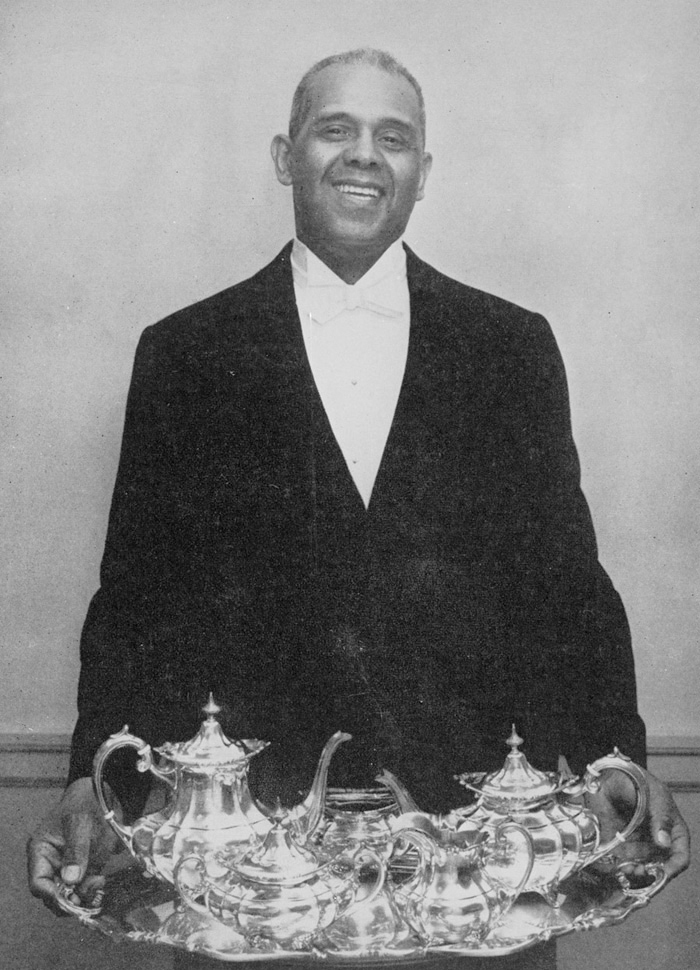 Alonzo Fields, White House butler for 21 years, serving presidents Hoover, Roosevelt, Truman, and Eisenhower.