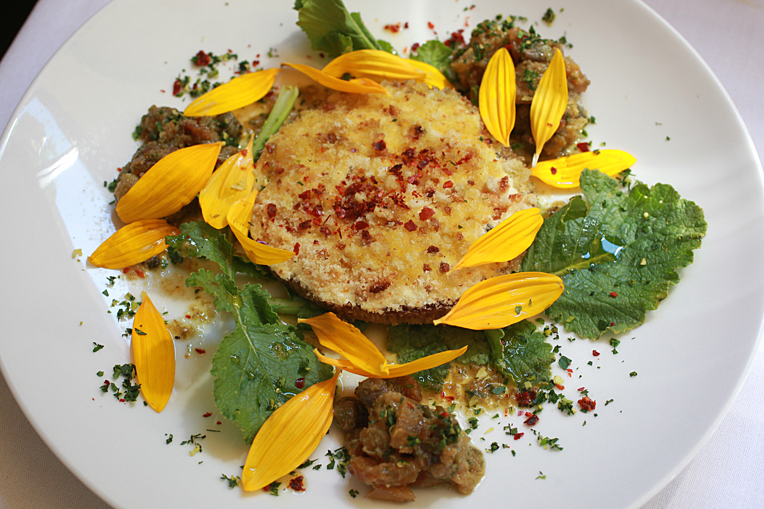 Braised sunflower, an appetizer by Erbaluce chef-owner Charles Draghi.