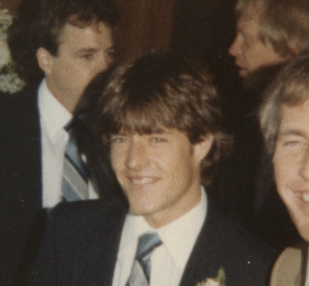 David Scannell at his brother’s wedding in 1984.