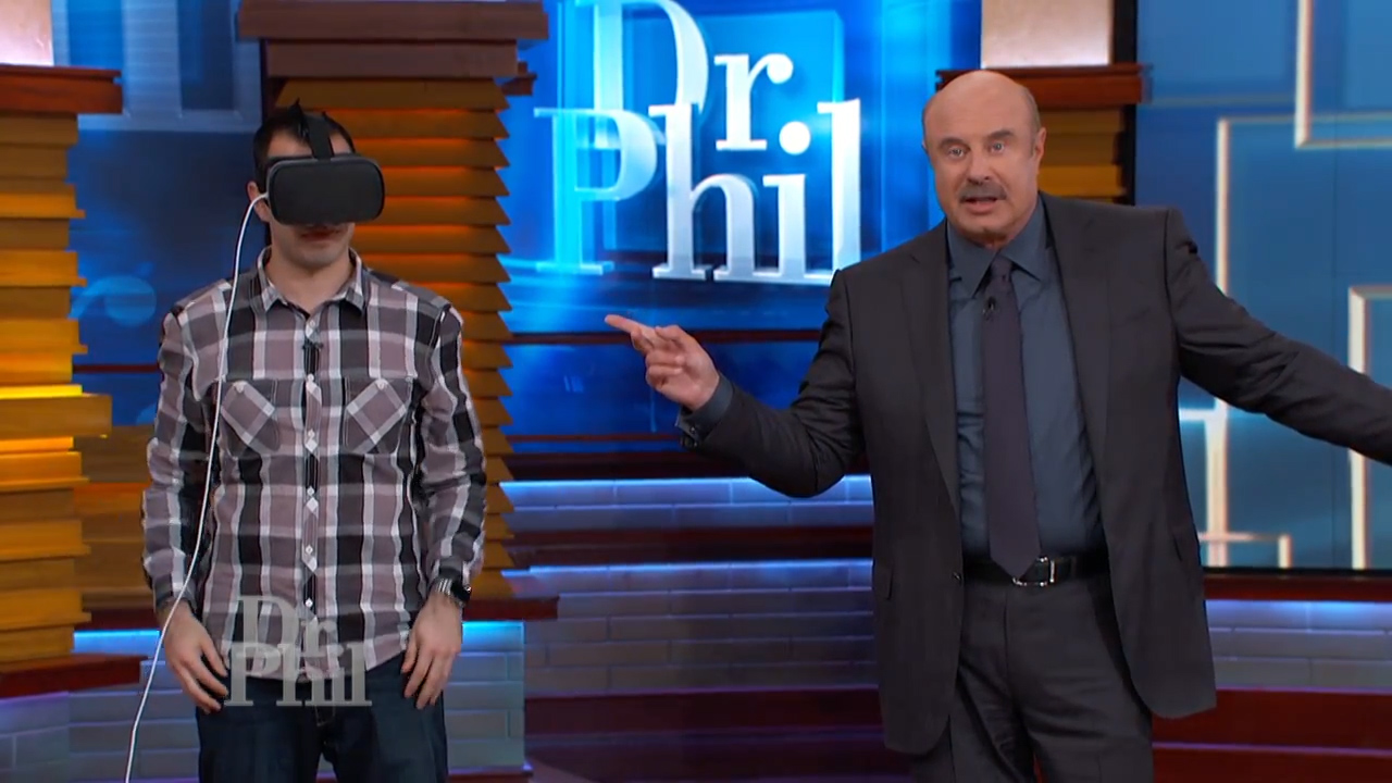 "Dr. Phil" host Phillip McGraw demonstrated the Path to Recovery virtual reality product on his show.