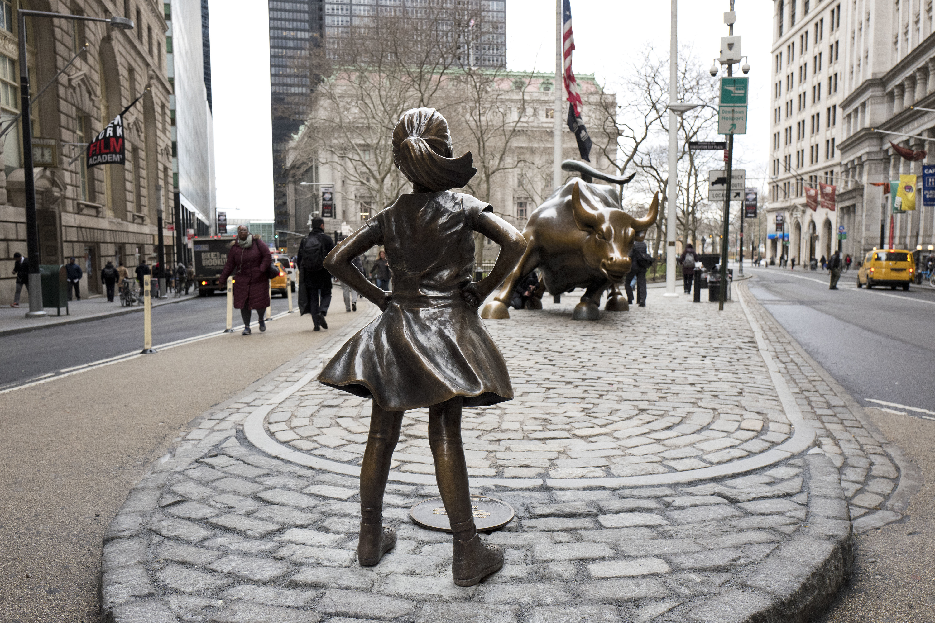 The "Fearless Girl" has drawn attention since she was installed in March.