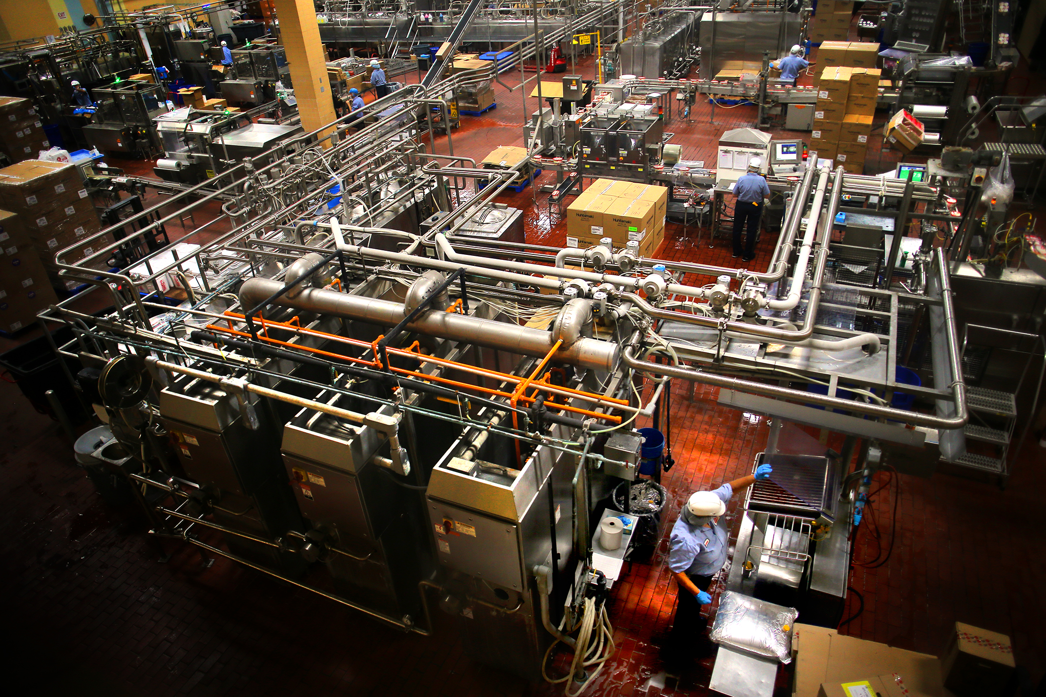 The 10,000-square-foot Hood plant in Suffield, Conn., where various ice cream products are produced.