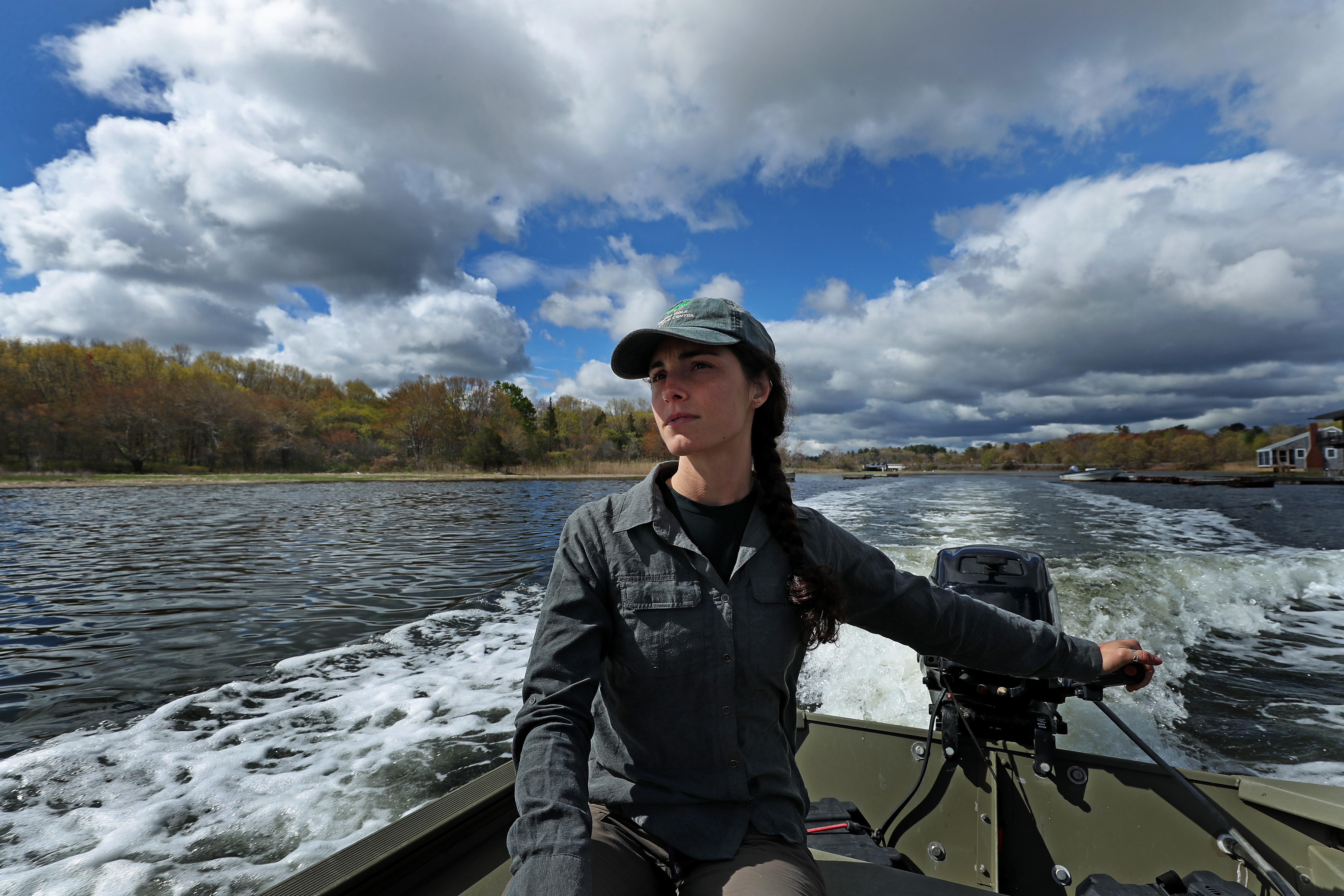 Hillary Sullivan, a scientist at the Woods Hole Research Center, has spent years observing changes in the Great Marsh.