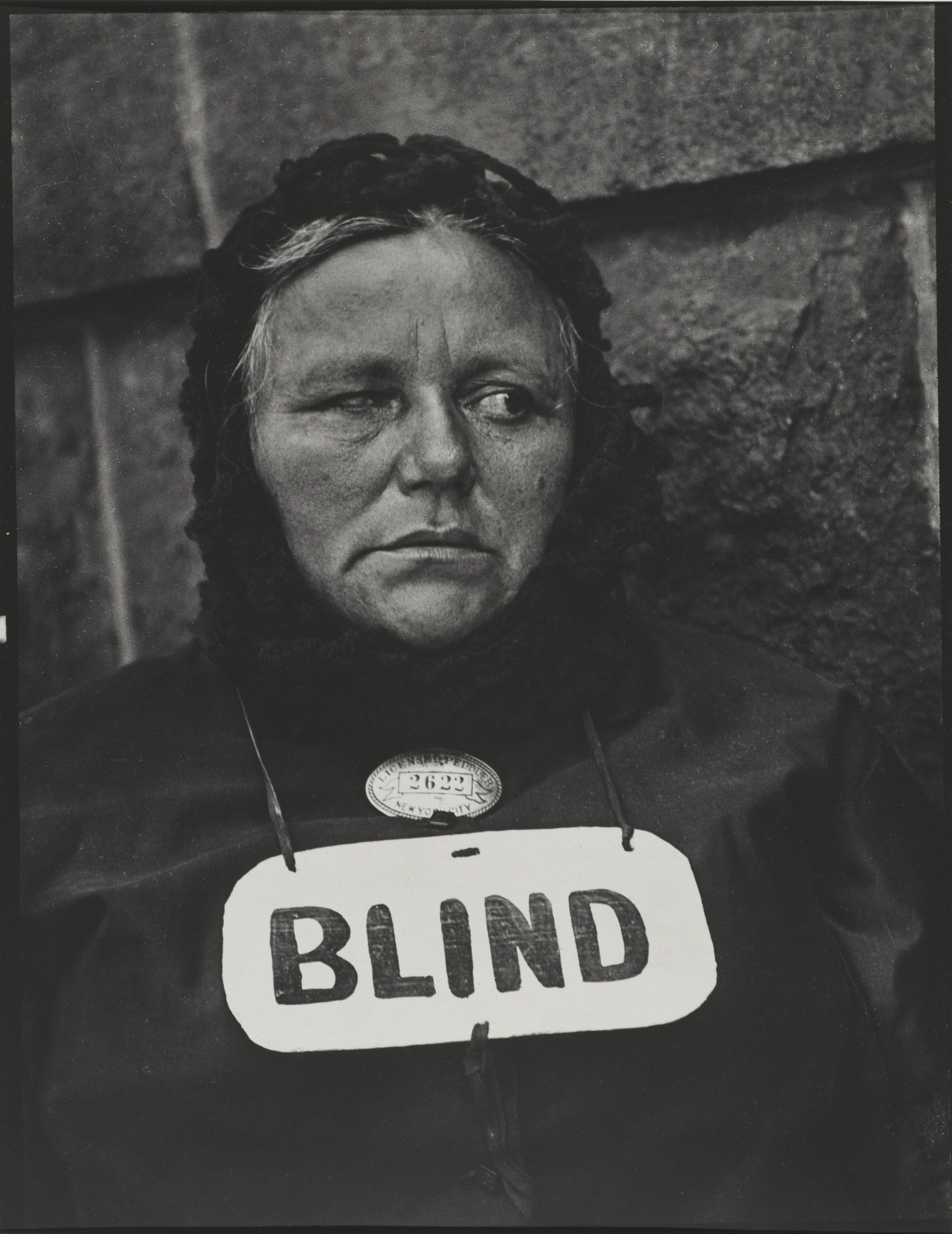 “Blind Woman, New York,” 1916.