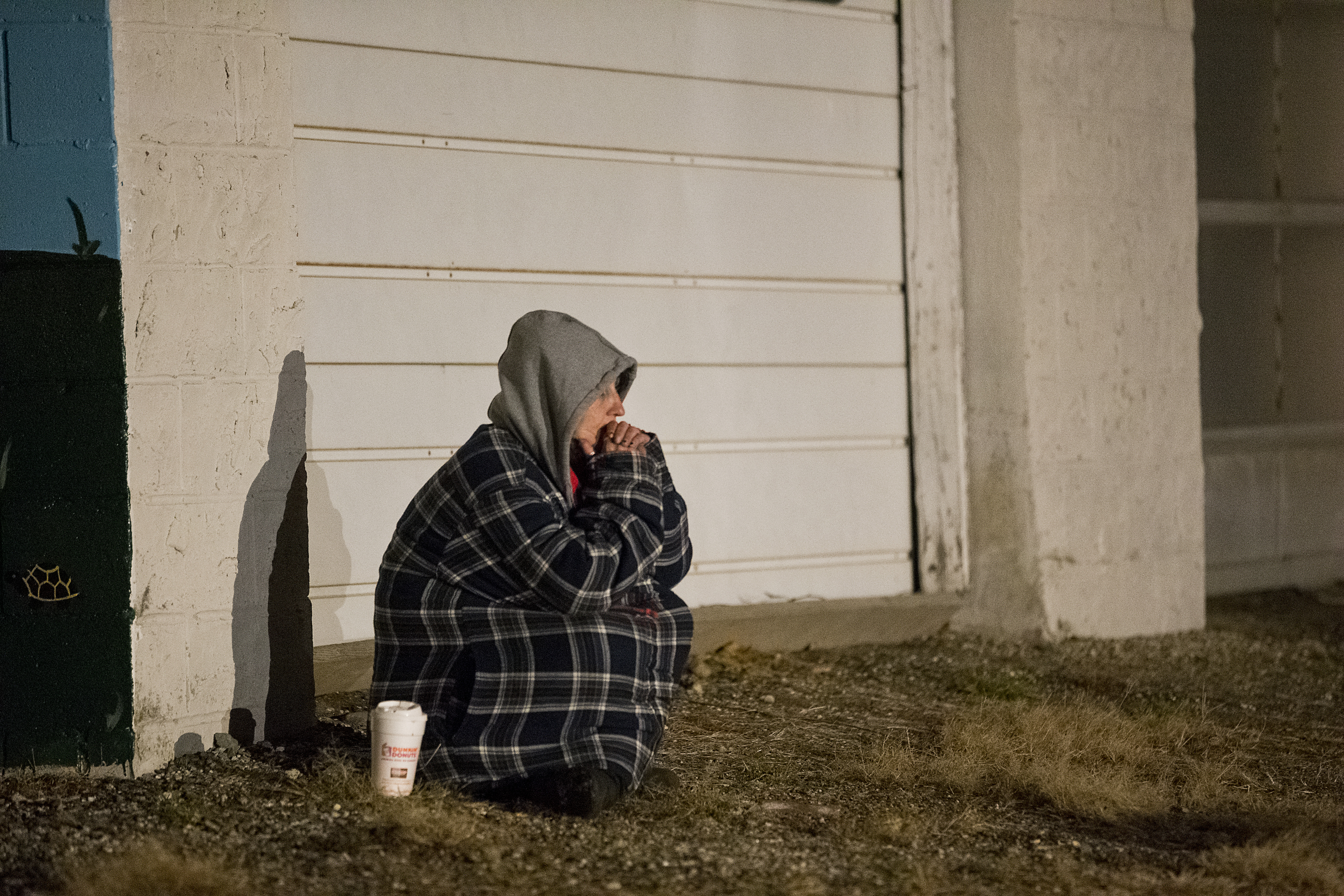 A family member of Jaimee Mendez sat across the street from the home of a registered Level 3 sex offender on Monday.