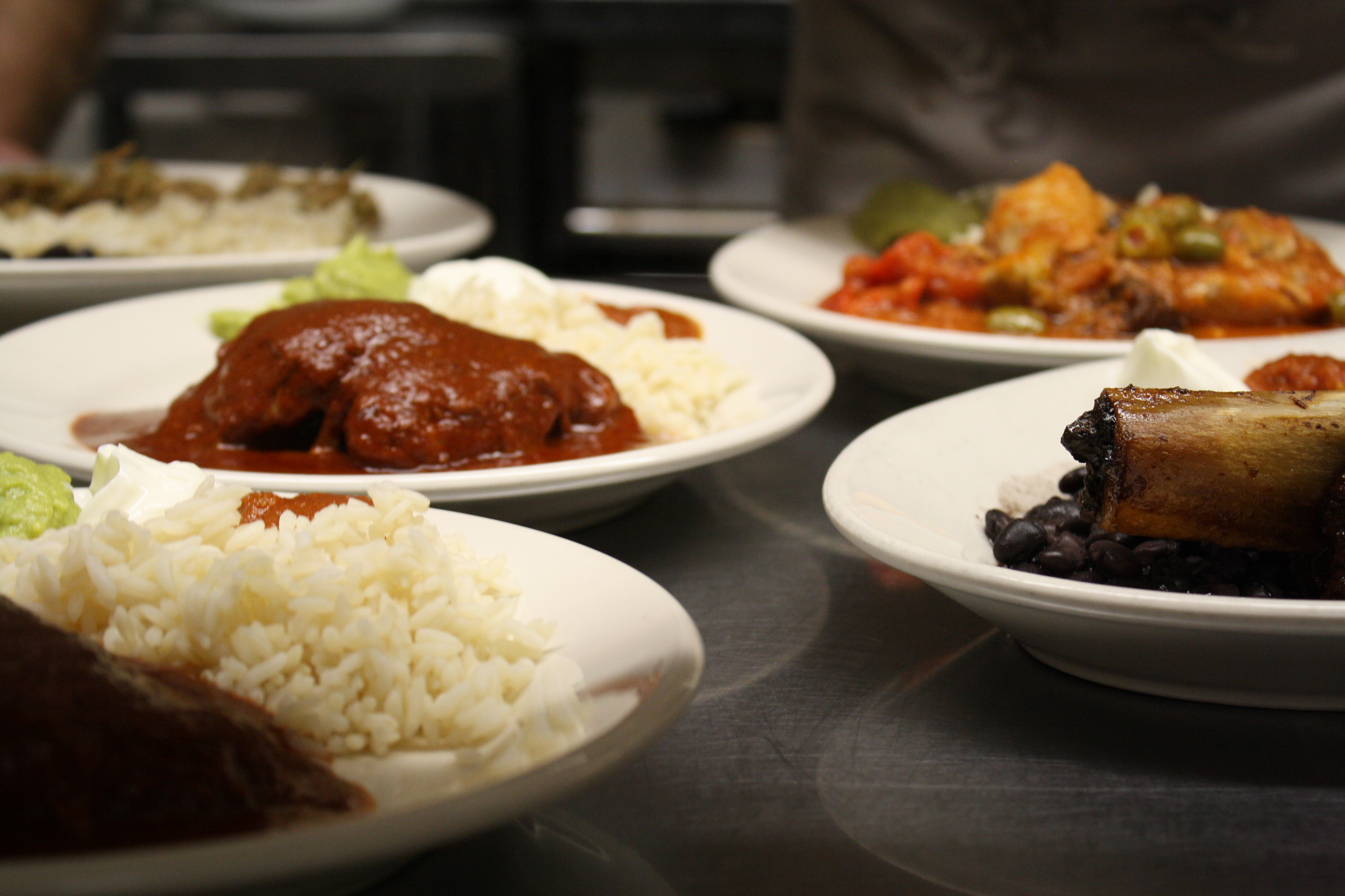 A variety of dishes at XYZ.