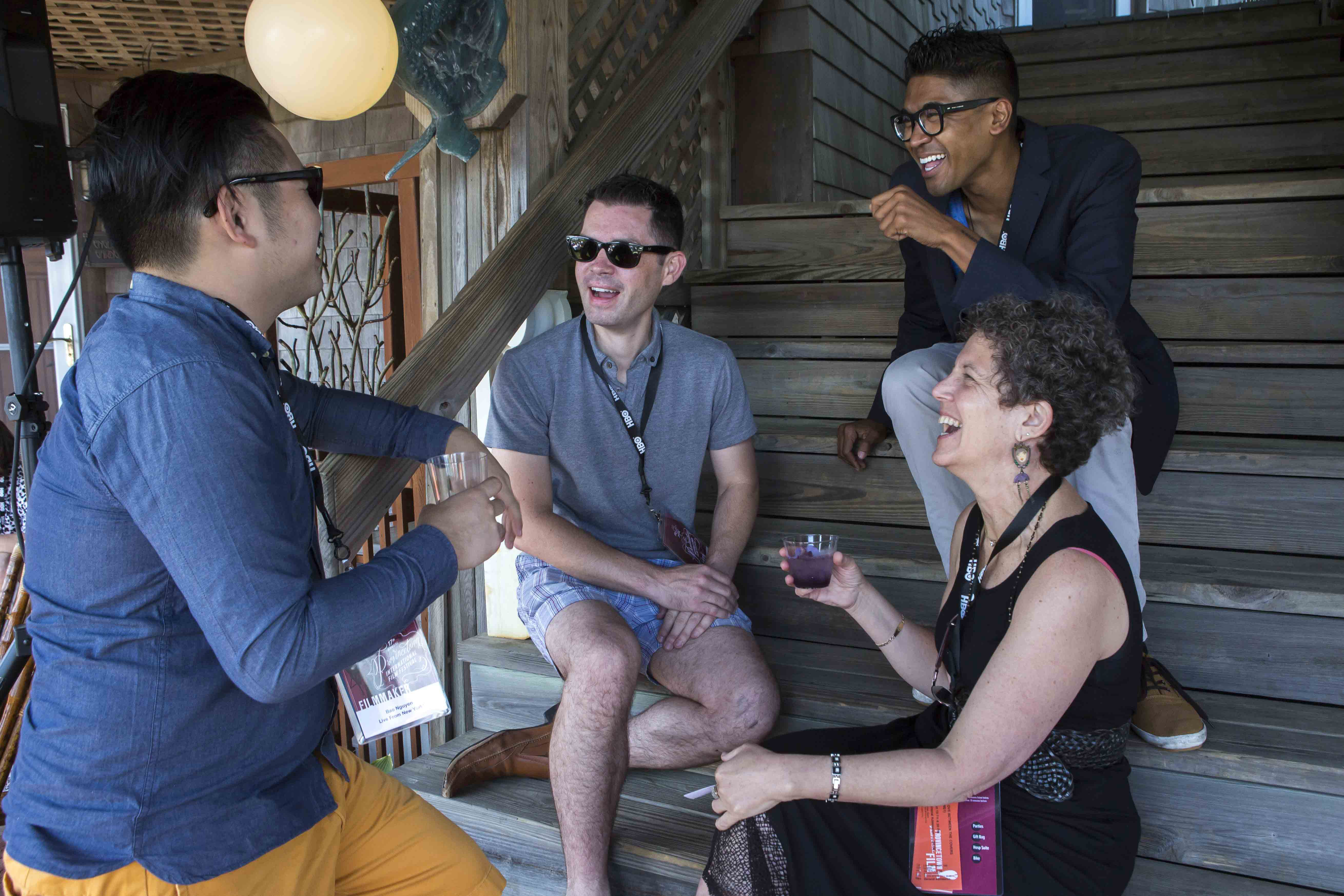 From left: Bao Nguyen, producer Josh Watson, director Hernando Bansuelo, and Laurie Kahn.