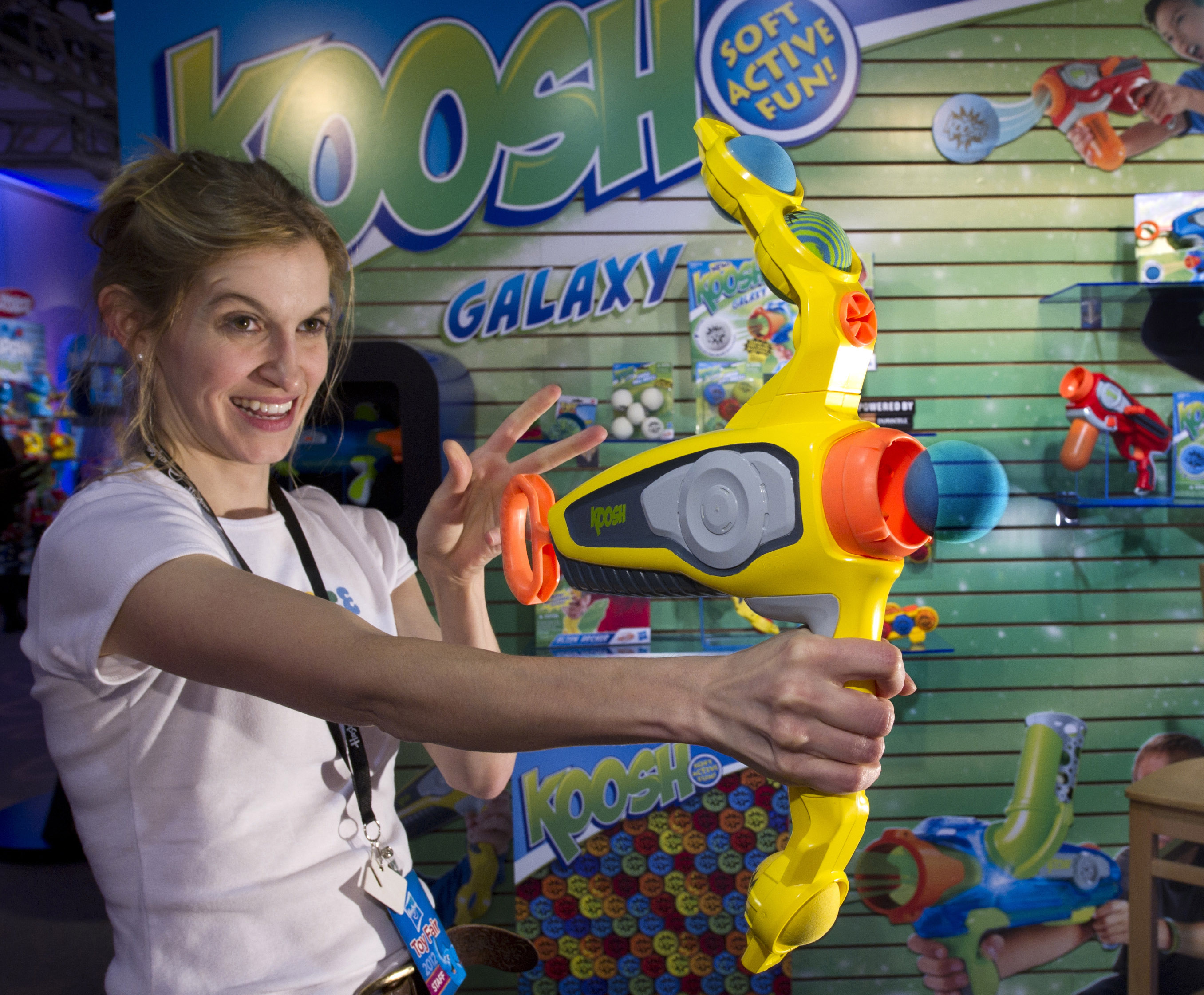 Hasbro, which makes the Koosh Alien Archer (above), said it has no plans to close Massachusetts and Rhode Island plants.