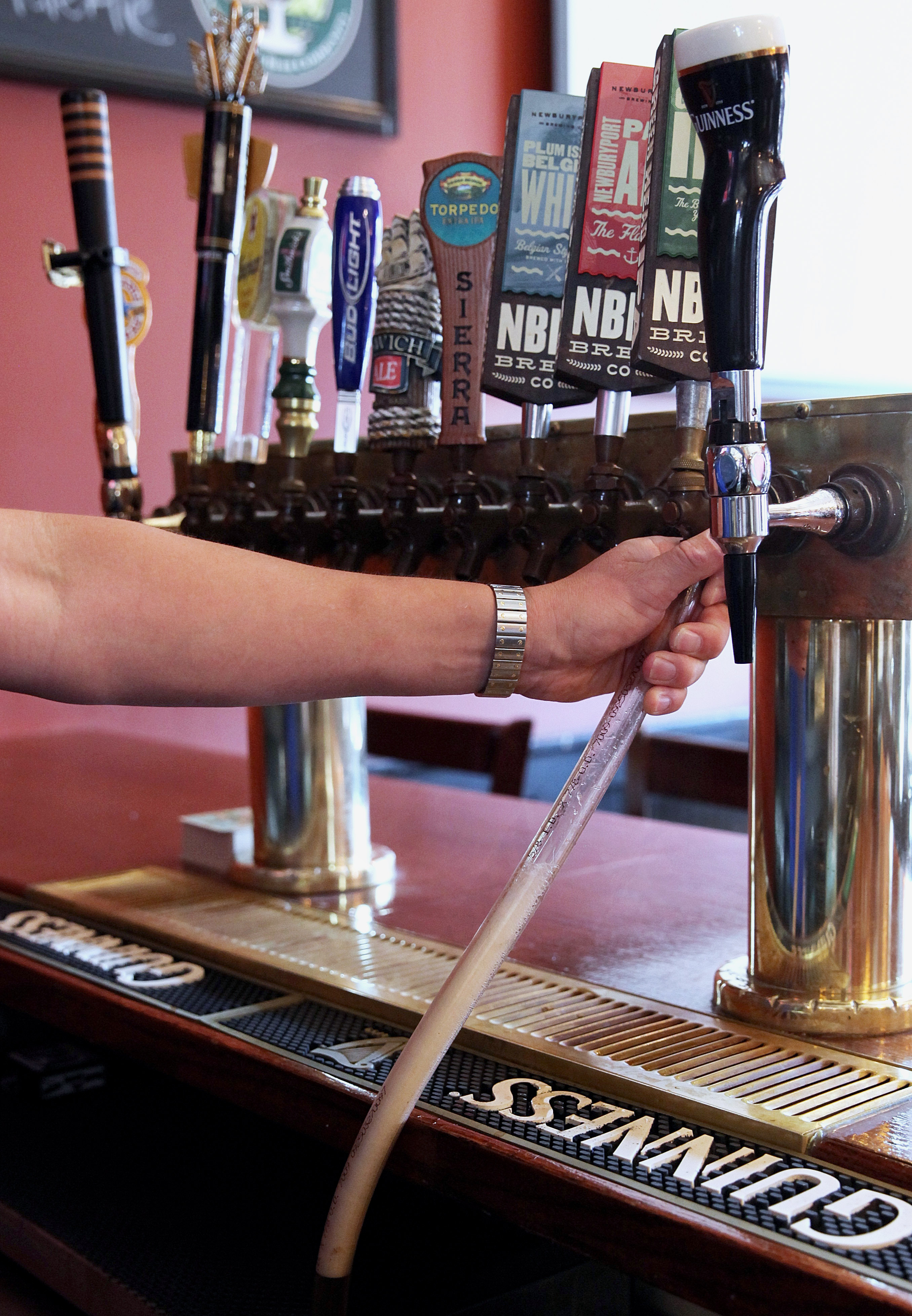 The Glanola system enables lines to be cleaned each time a keg is emptied.