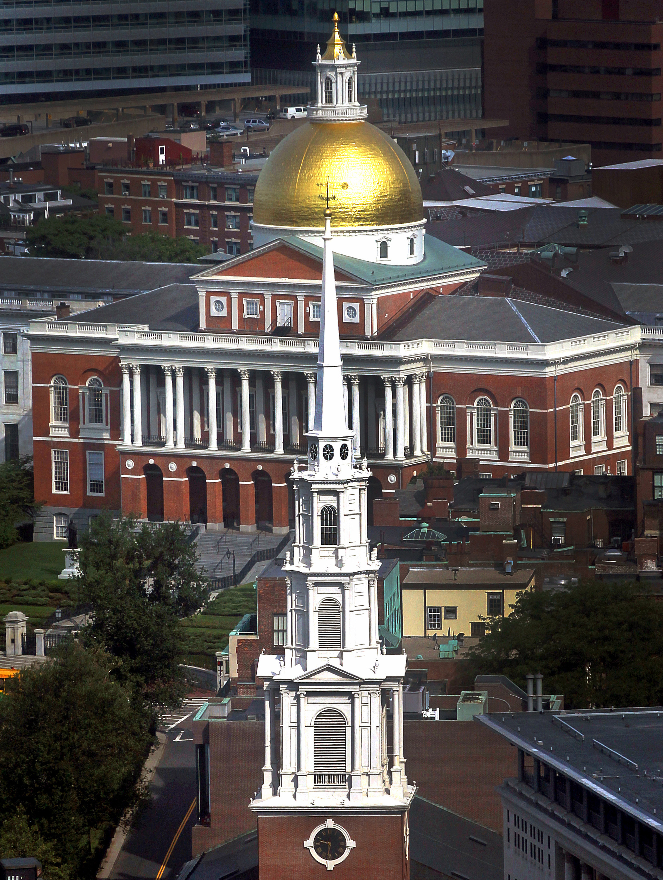 The State House on Beacon Hill.