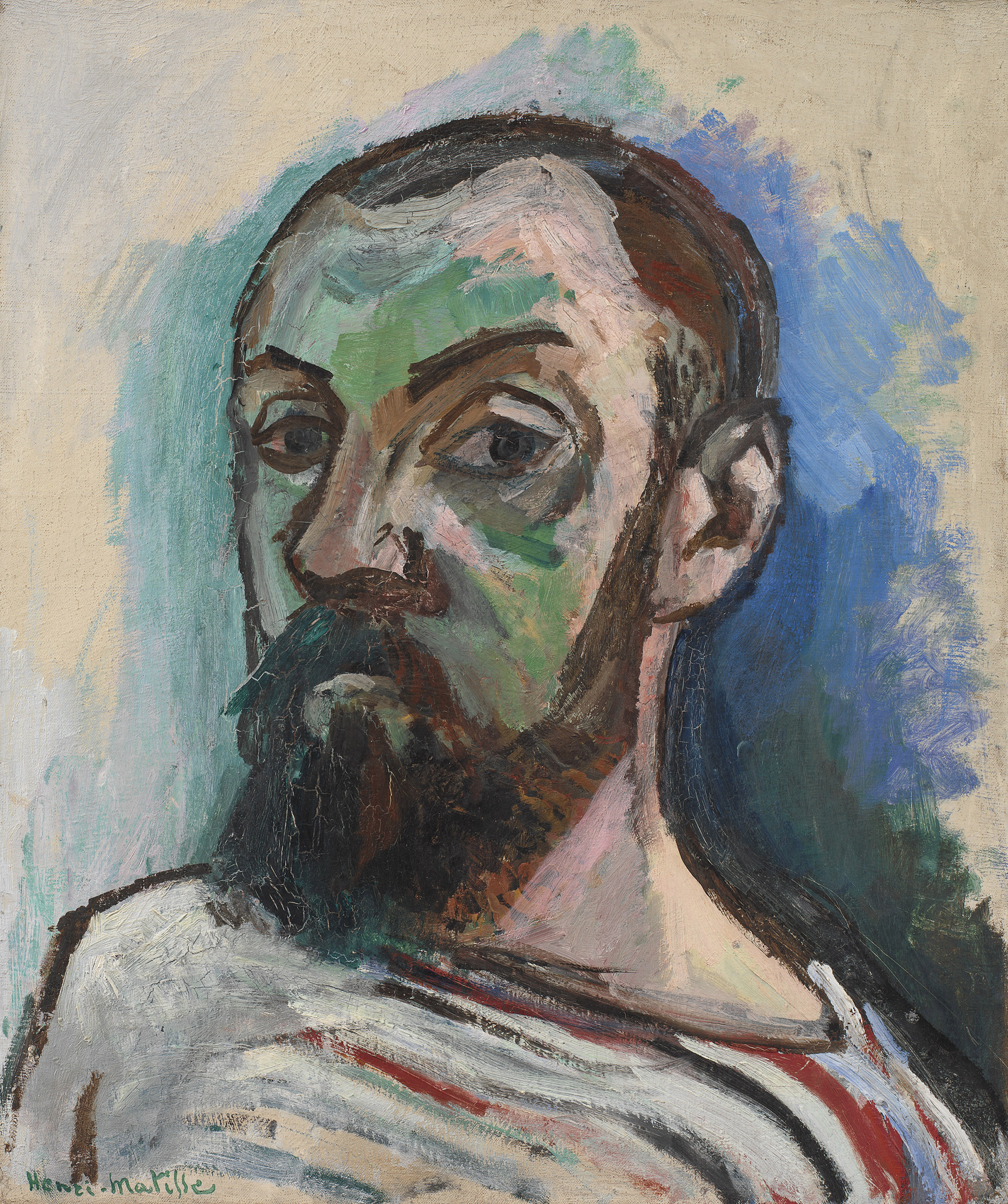 Self-portrait of Henri Matisse, 1906, oil on canvas.