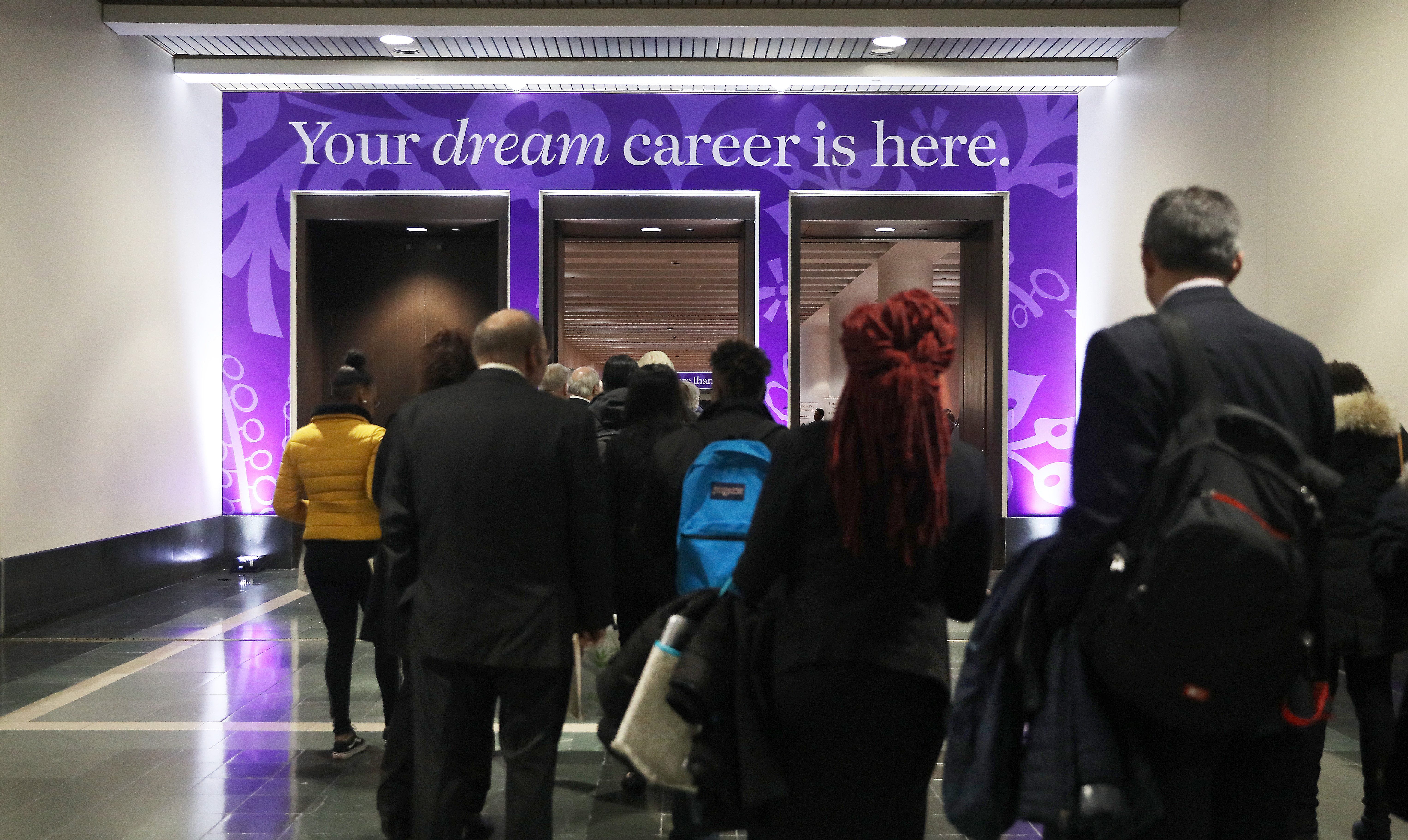 Encore Boston Harbor hosted a job fair at the Hynes Convention Center in March.
