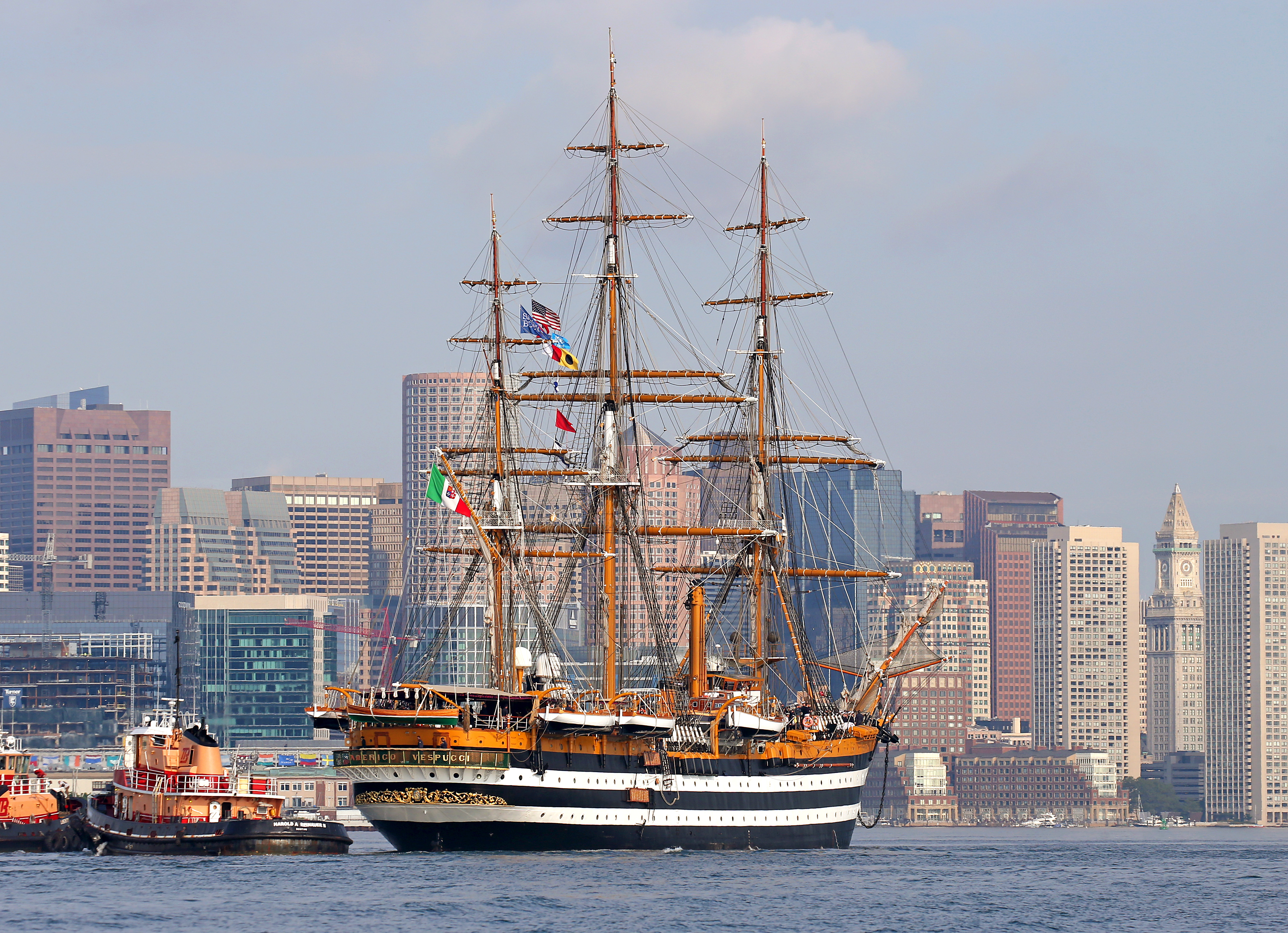 Boston is the seventh port in the Amerigo Vespucci’s six-month transatlantic journey.
