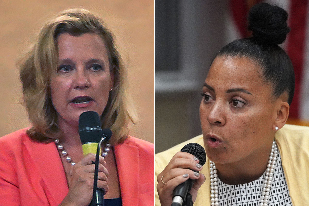 Middlesex DA candidate Donna Patalano (left) and Suffolk DA candidate Rachael Rollins.