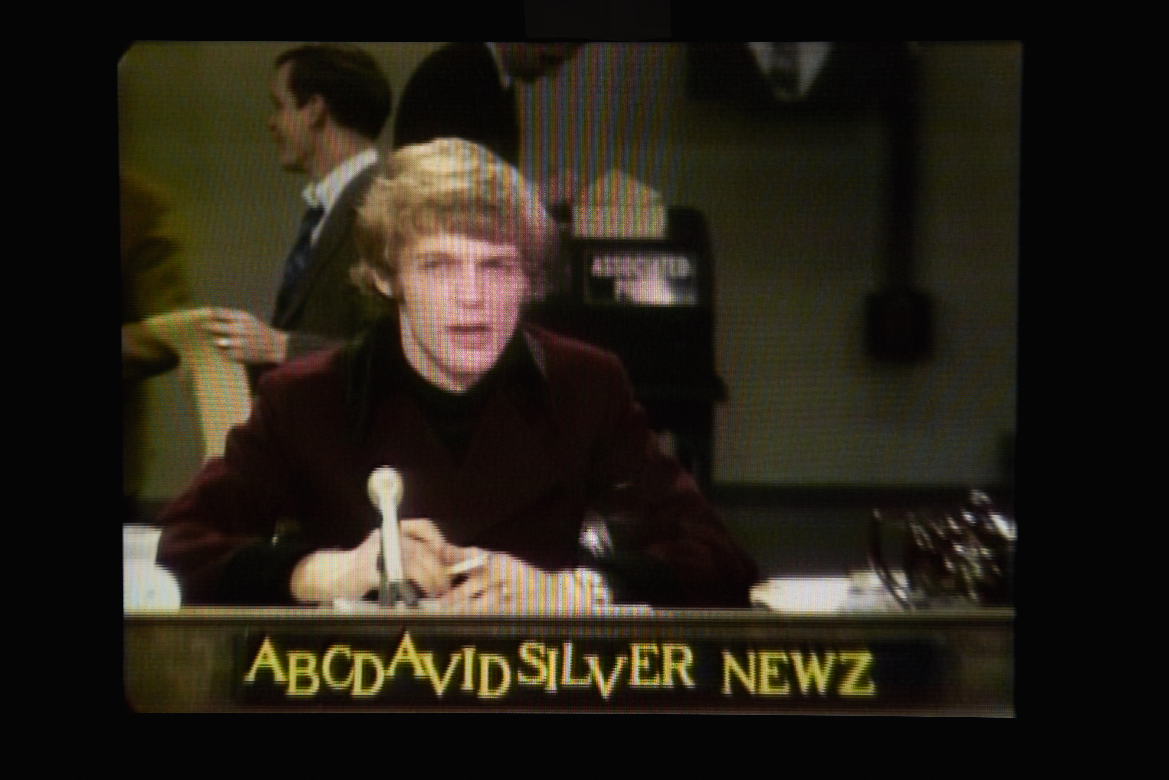 An image of Silver on his show, which also appeared on 13 partner stations across the United States.
