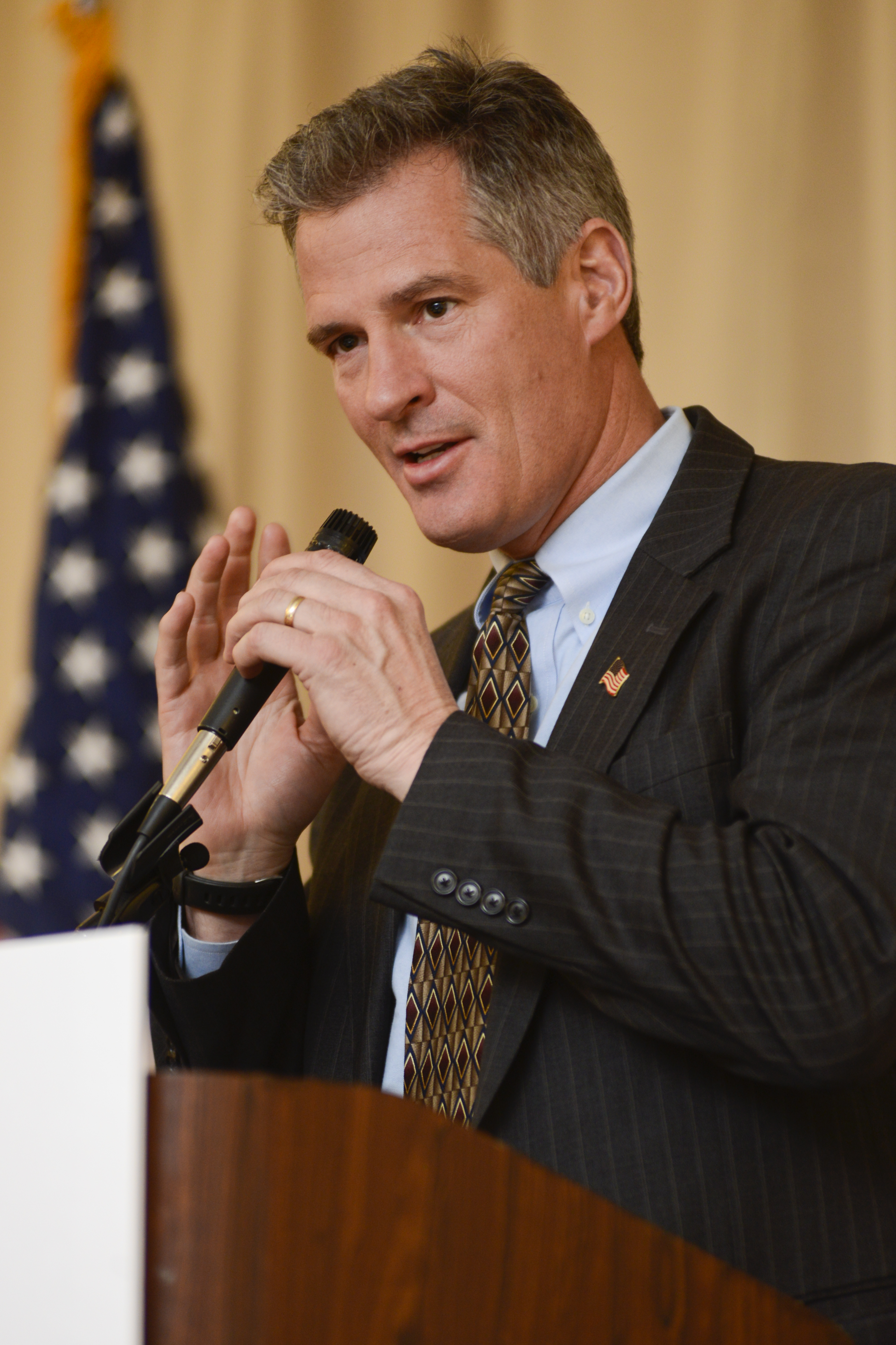 Scott Brown, shown in Nashua in April, has been coy about his political plans.