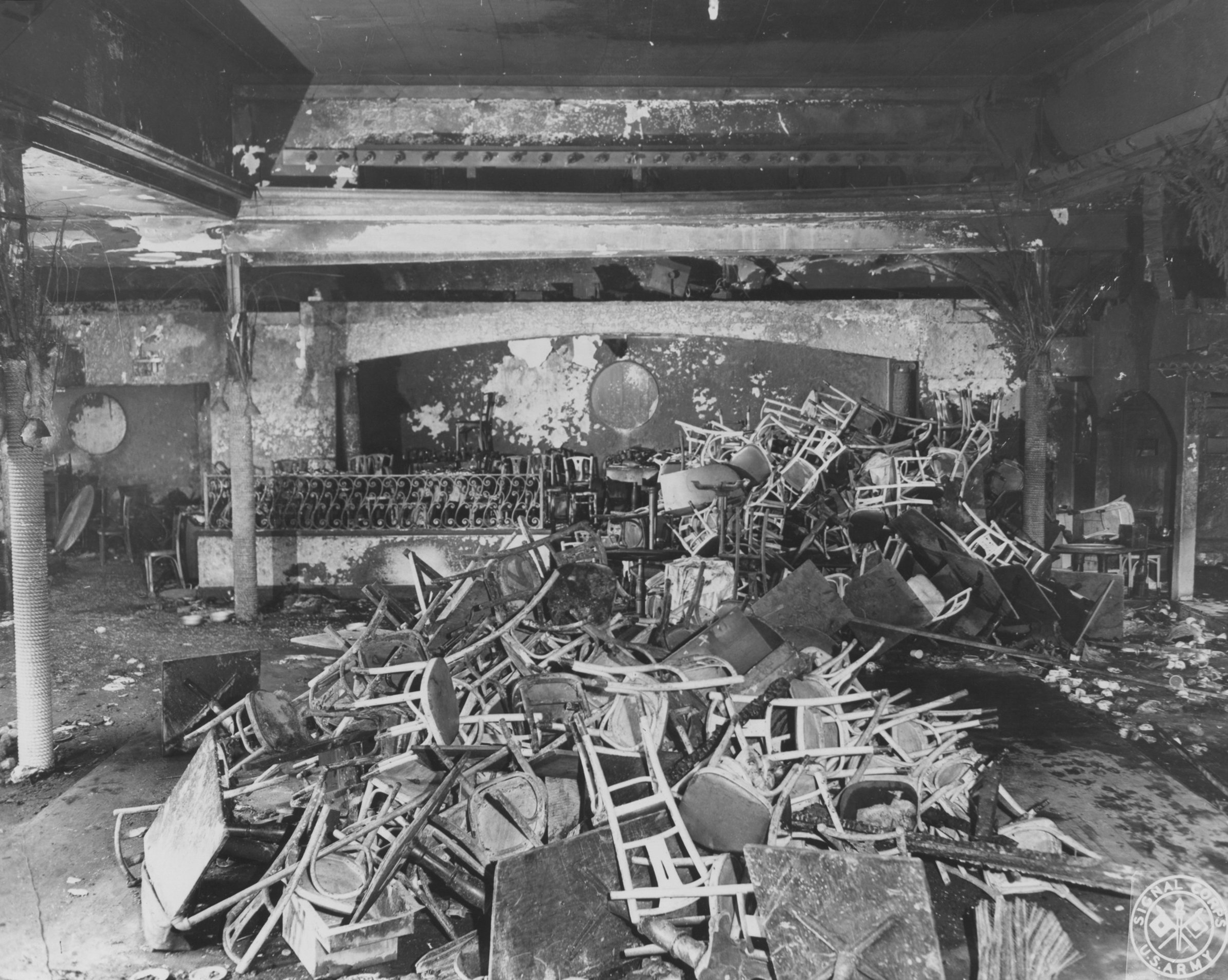 The scene of the fatal fire.