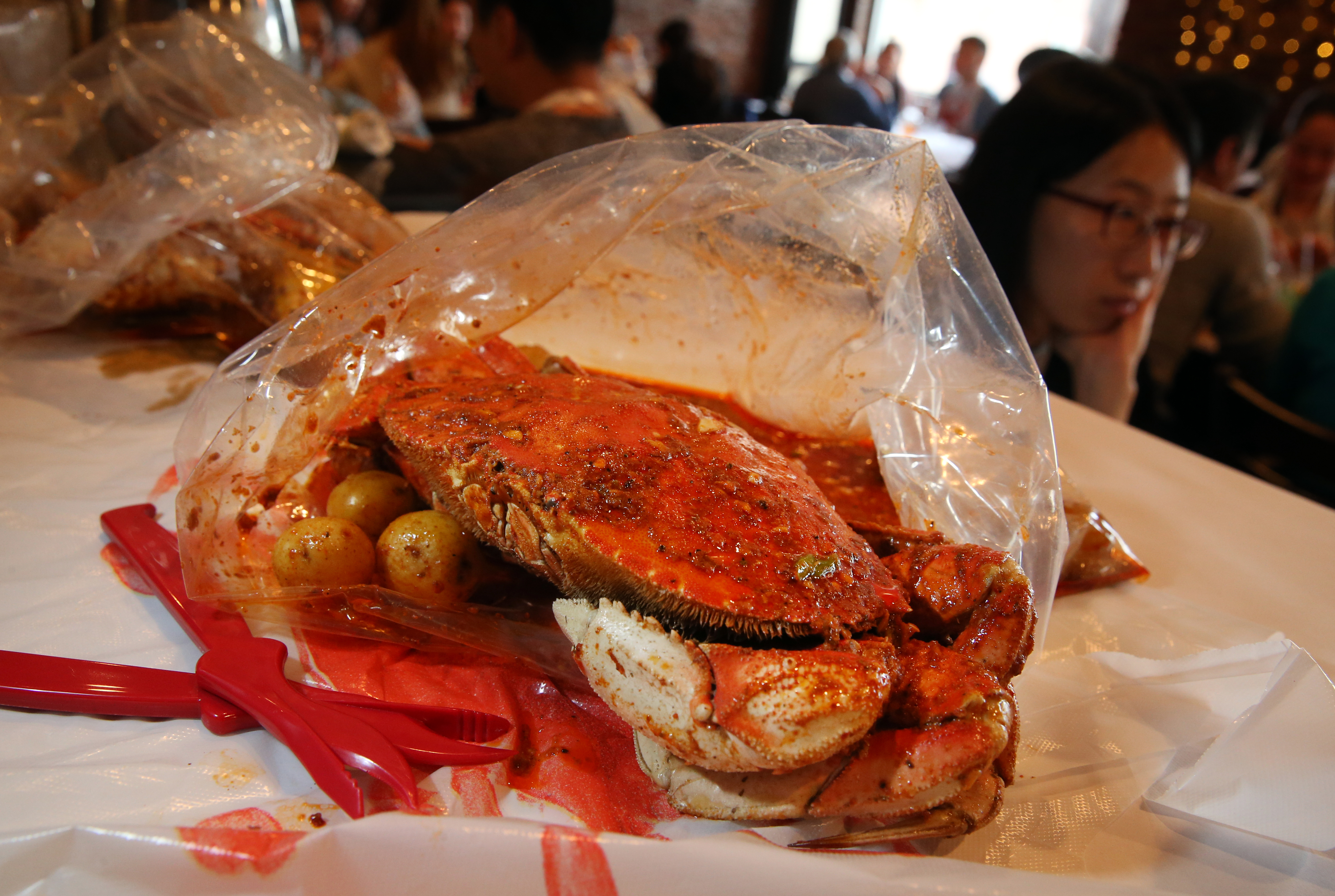 Dungeness crab is a highlight at the Shaking Crab.