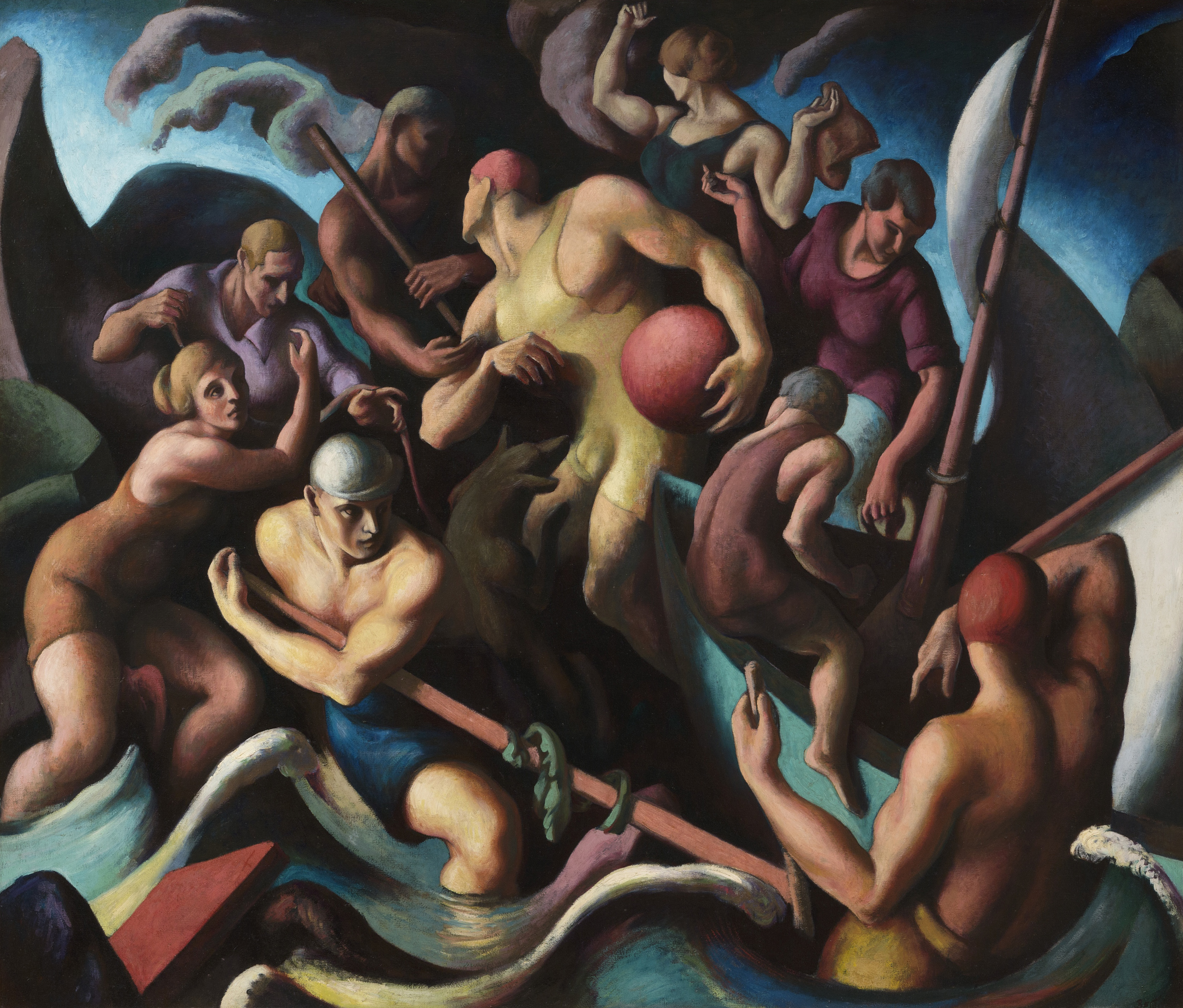 Thomas Hart Benton’s “People of Chilmark (Figure Composition).”