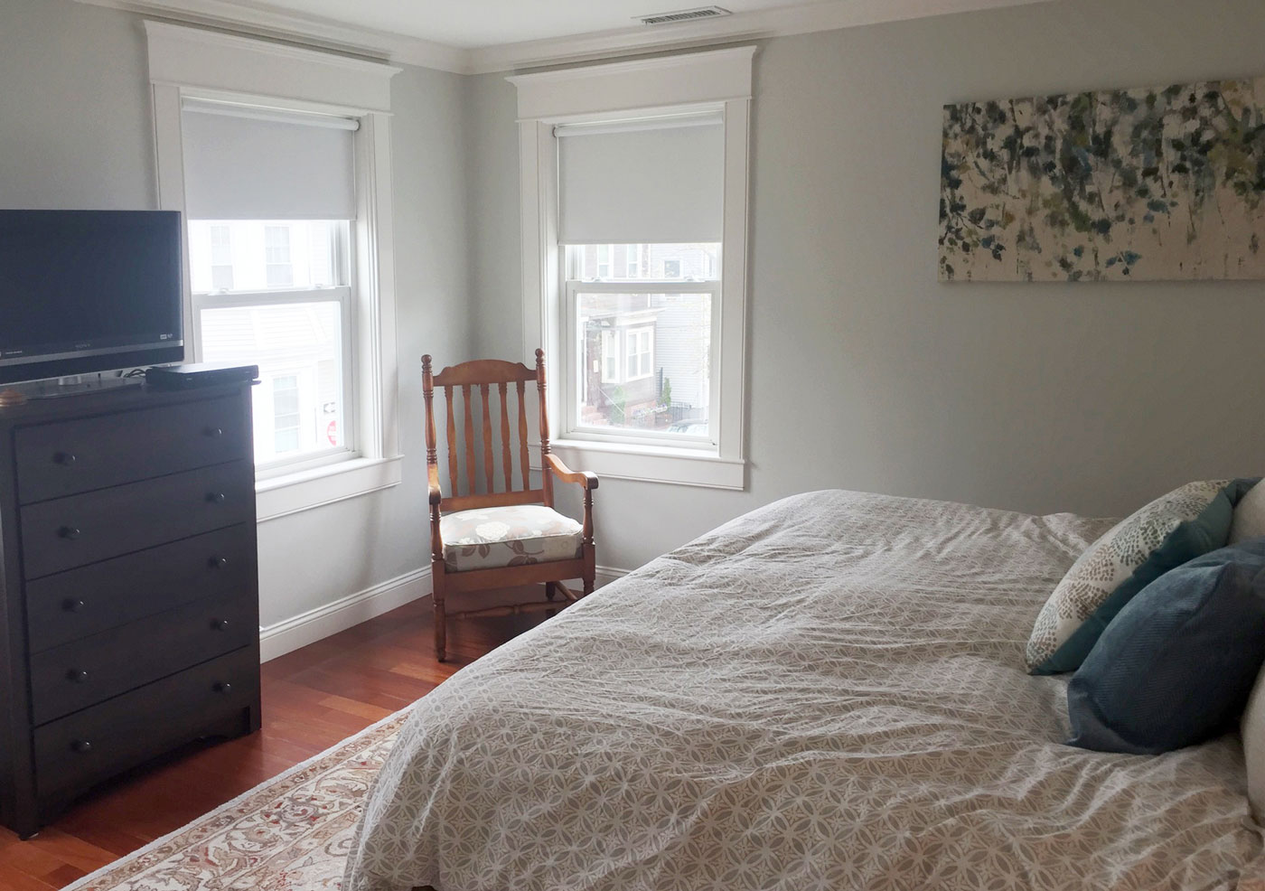 BEFORE: The master bedroom, pre-renovation.
