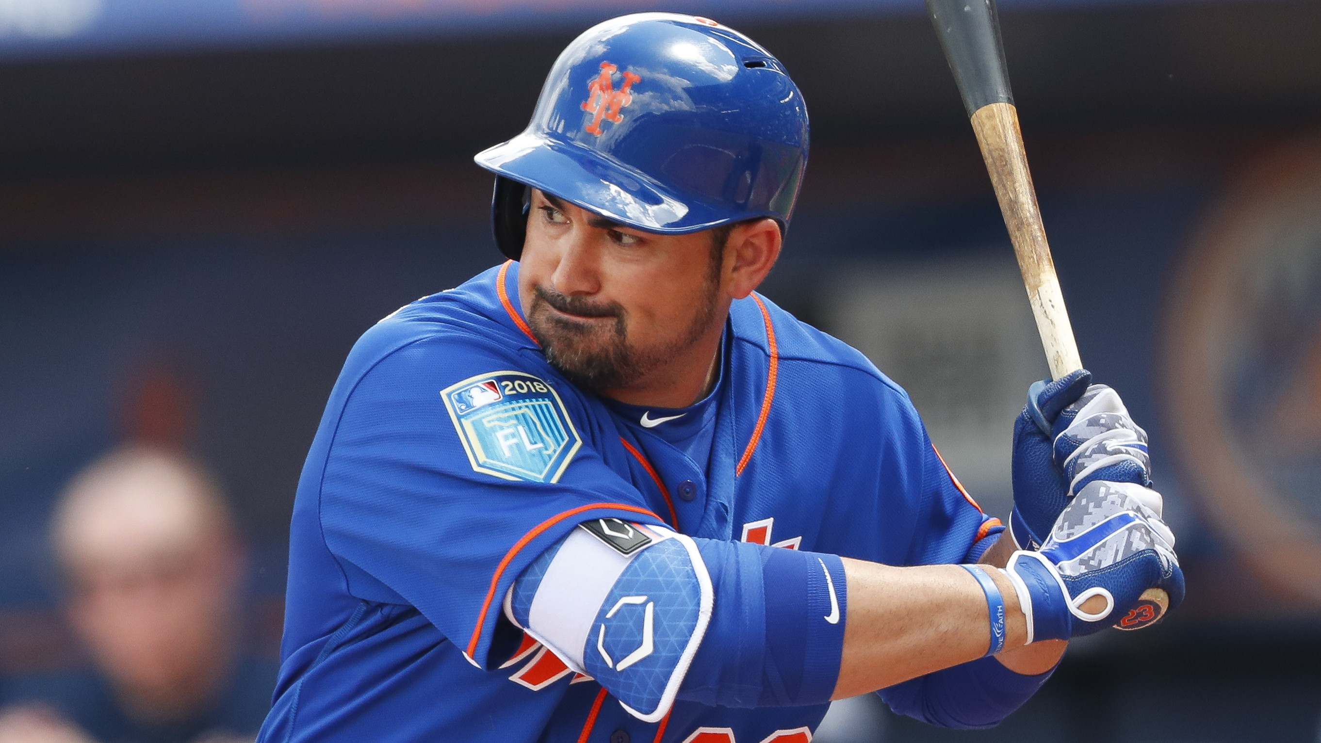Adrian Gonzalez, seen in a 2018 spring training game with the Mets, held a workout for teams last week. The Diamondbacks have significant interest in Gonzalez.