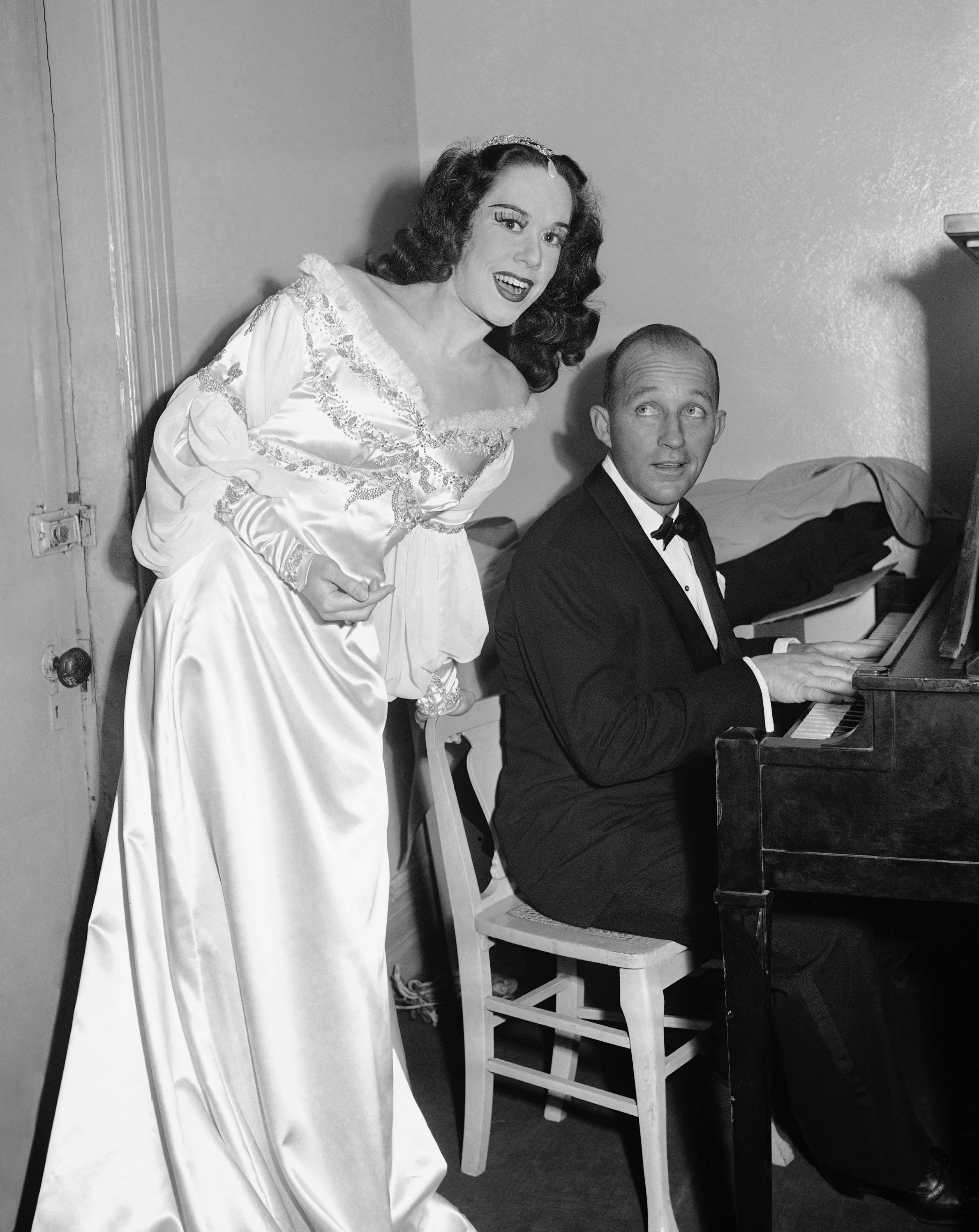 Bing Crosby accompanied Ms. Munsel backstage at the Metropolitan Opera House in 1945.