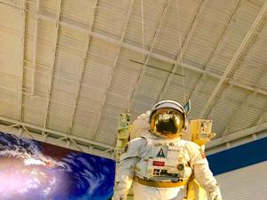 A display at the Johnson Space Center.
