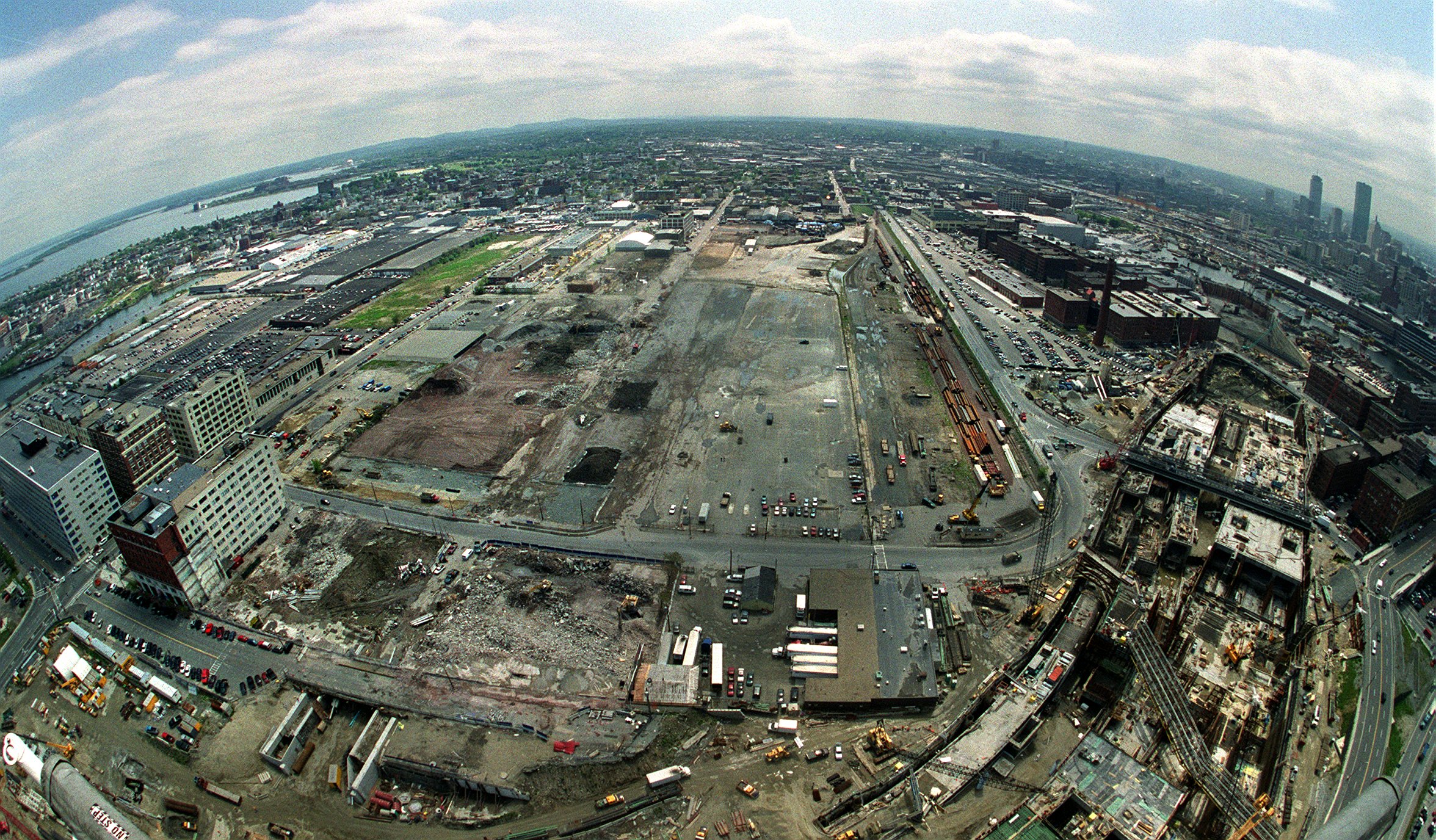 The future site of the Boston Convention & Exhibition Center, in 2000.