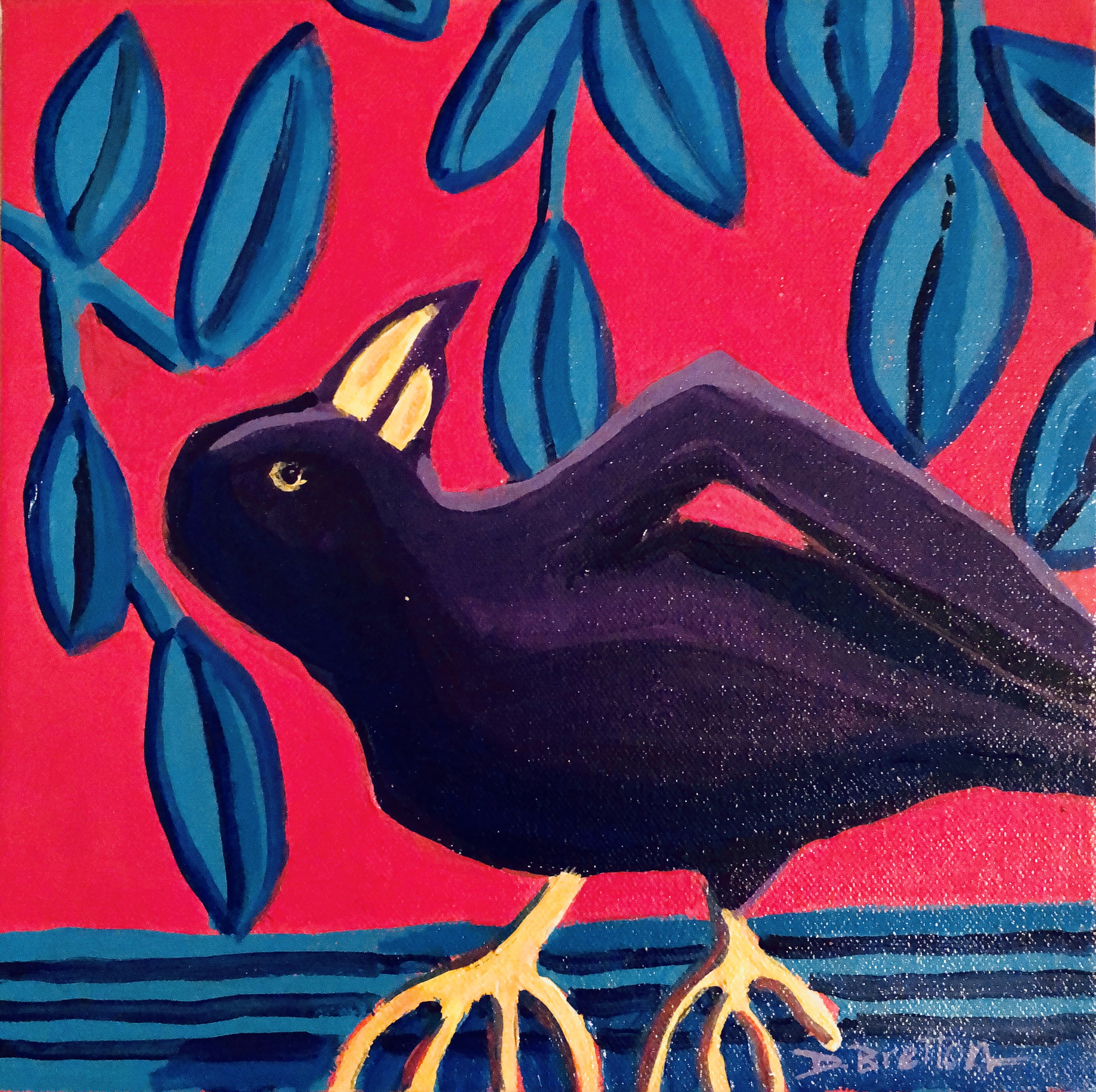 Debra Bretton Robinson's painting is among those featured in "Mystery of the Night Sky" at the Essex Arts Center.
