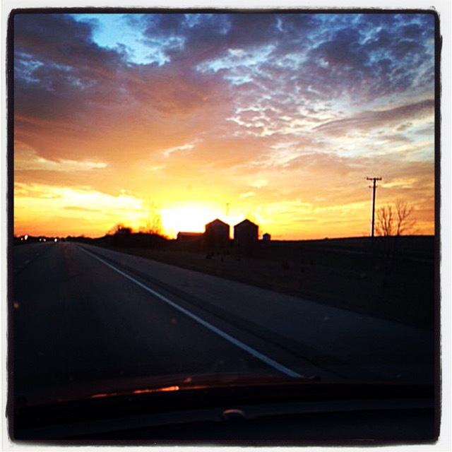 Sunset on I-80 West.