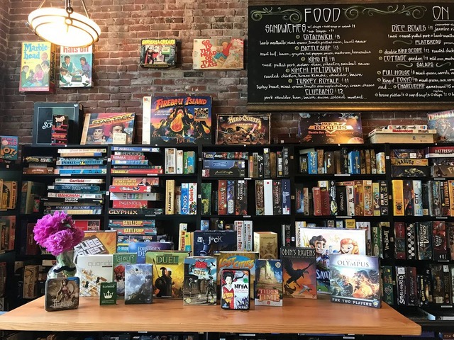 Game Knight Lounge, a board-game bar in Portland, Ore.