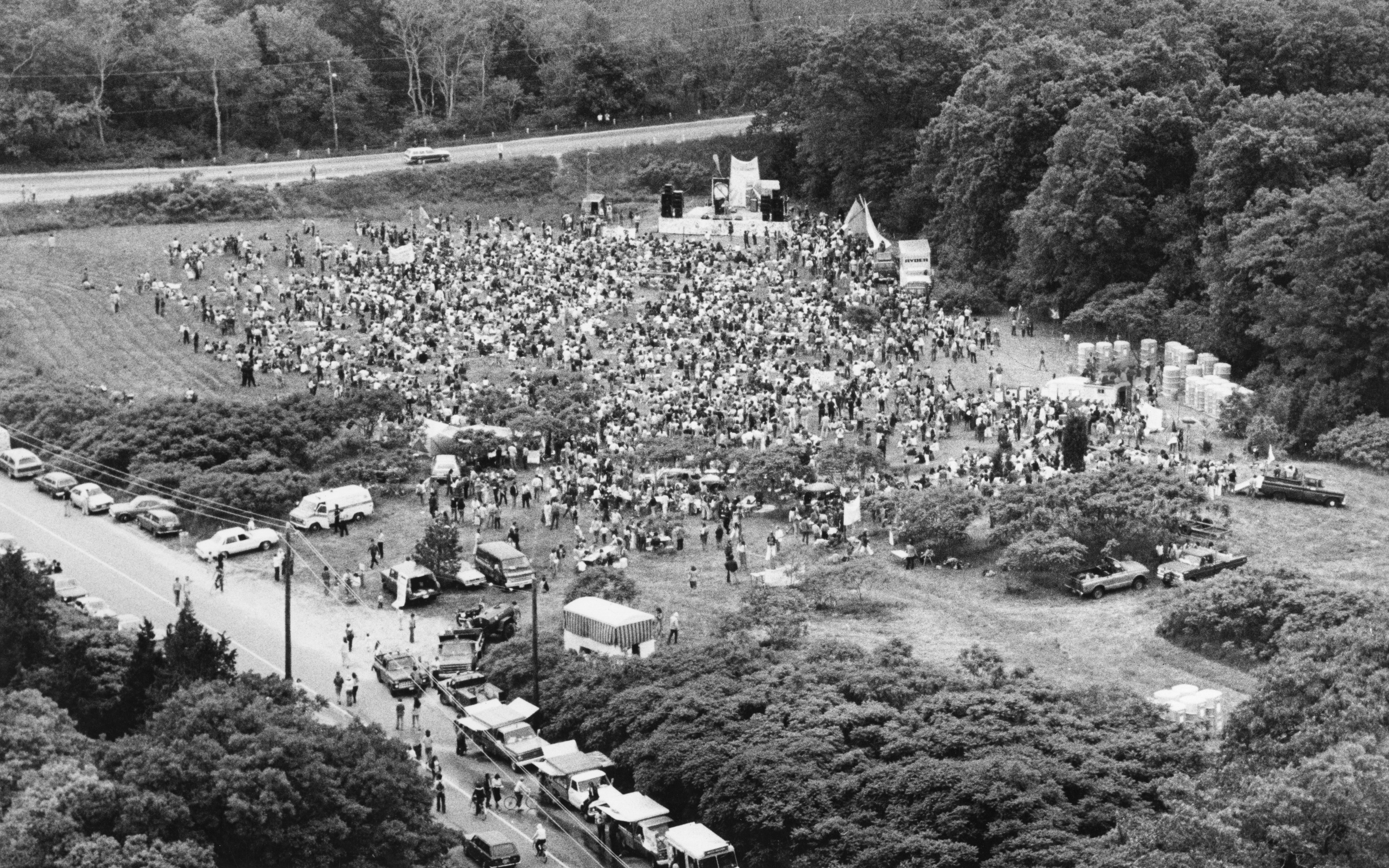Demonstrators in Plymouth protest nuclear power in June 1979, several months after a partial meltdown at Pennsylvania’s Three Mile Island Nuclear Generating Station.