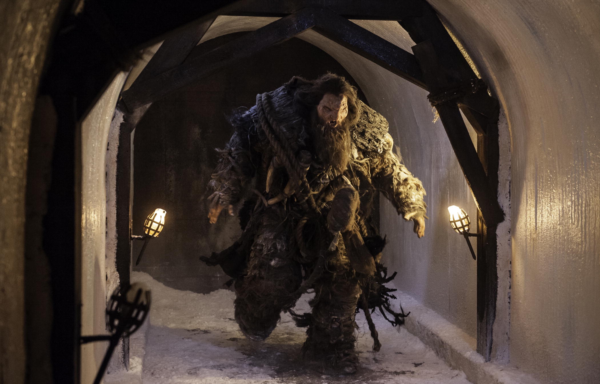Neil Fingleton played a colossal, bearded creature named “Mag the Mighty.”
