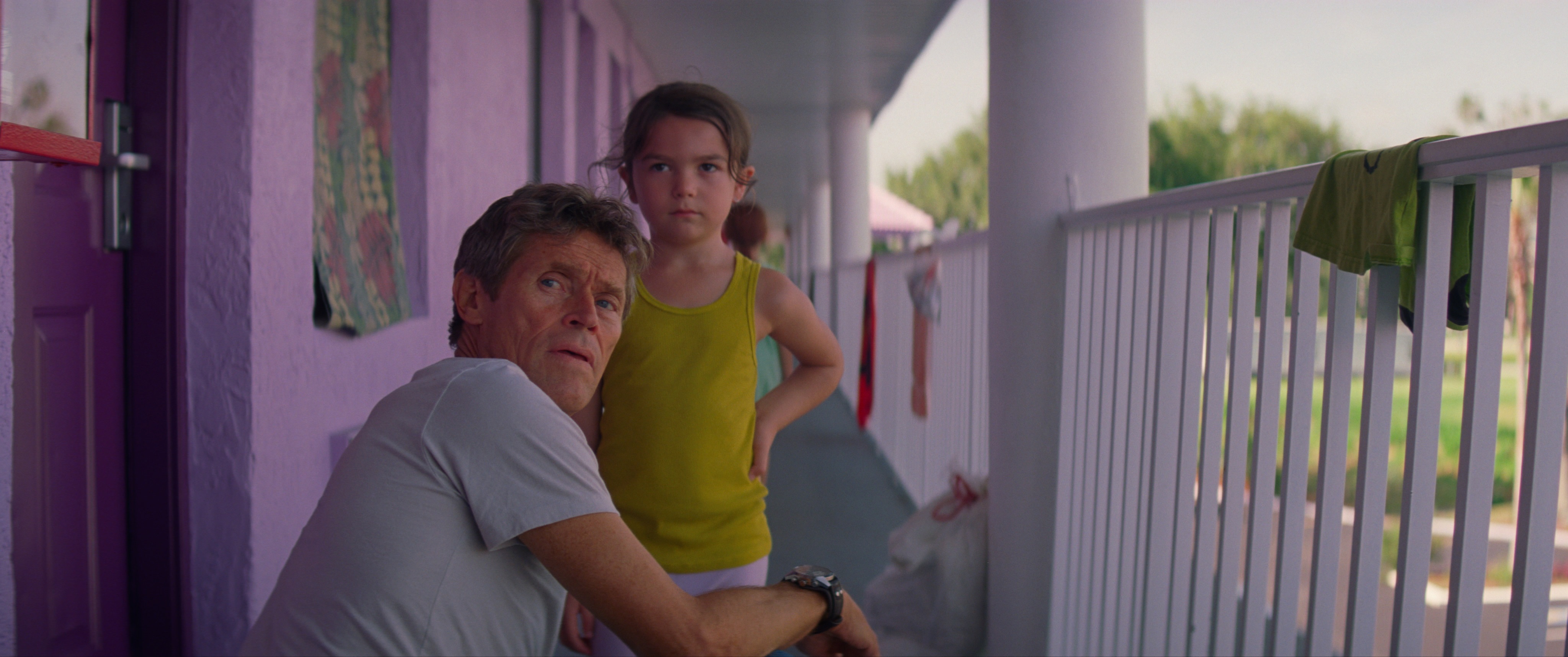 Willem Dafoe (left) and Brooklynn Prince in "The Florida Project."