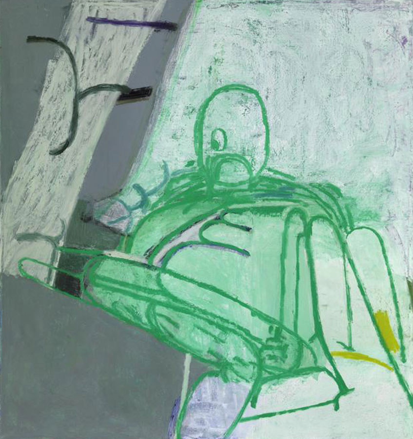 “Fatso” by Amy Sillman is on view at the Institute of Contemporary Art.
