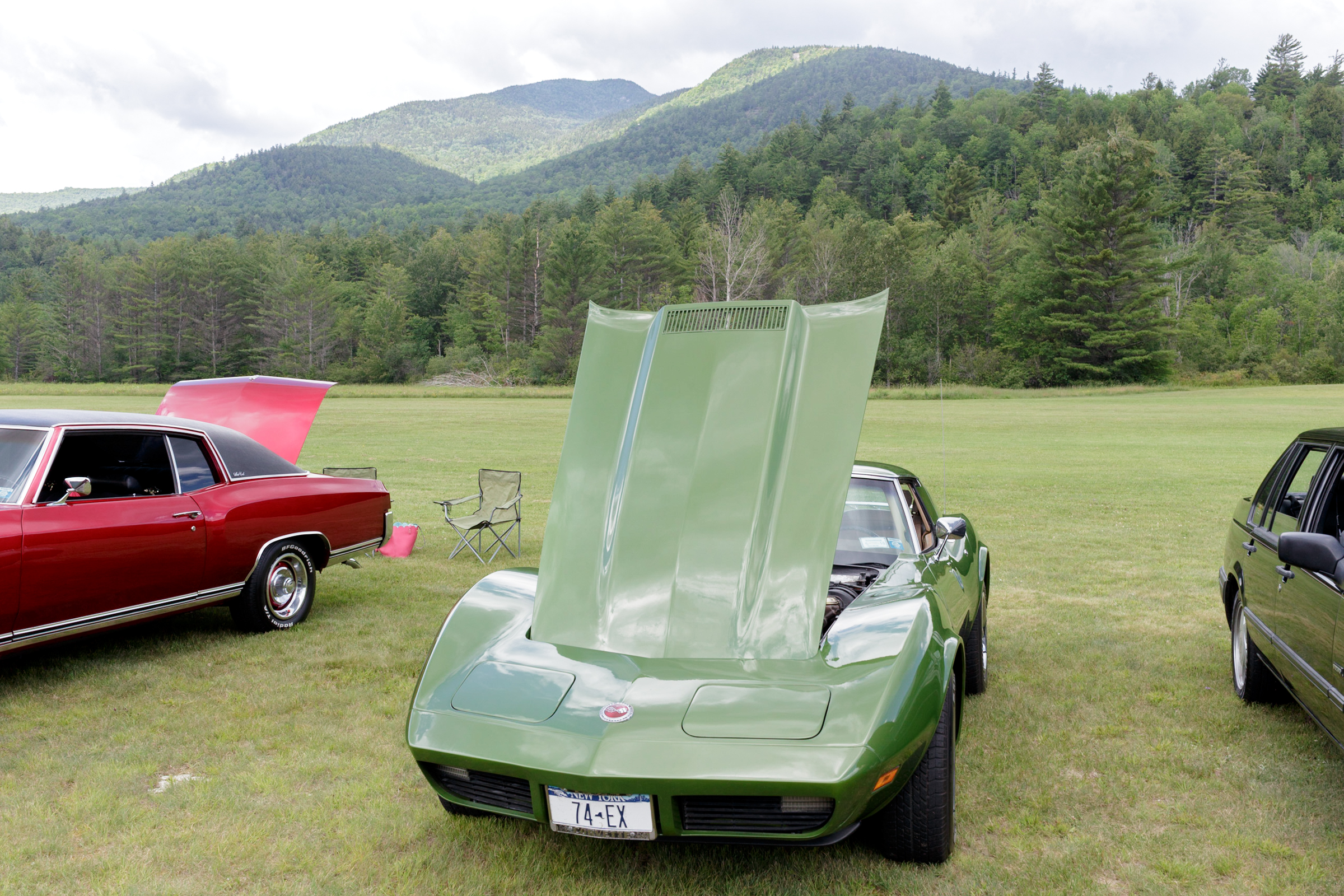 “Green Car and Landscape” by Nicholas Gaffney