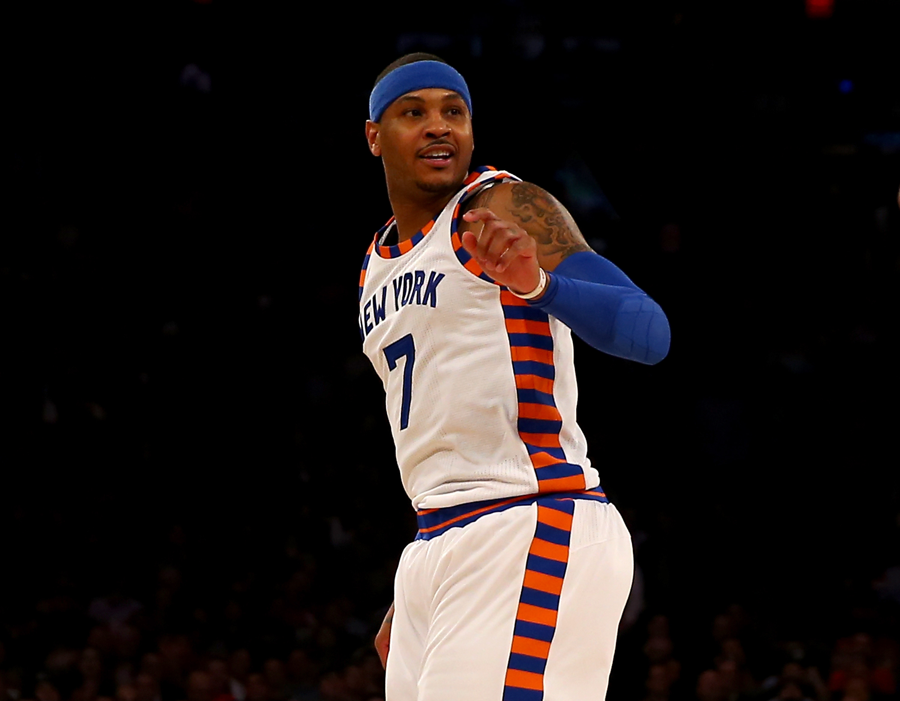 Carmelo Anthony is averaging 21.6 points per game.