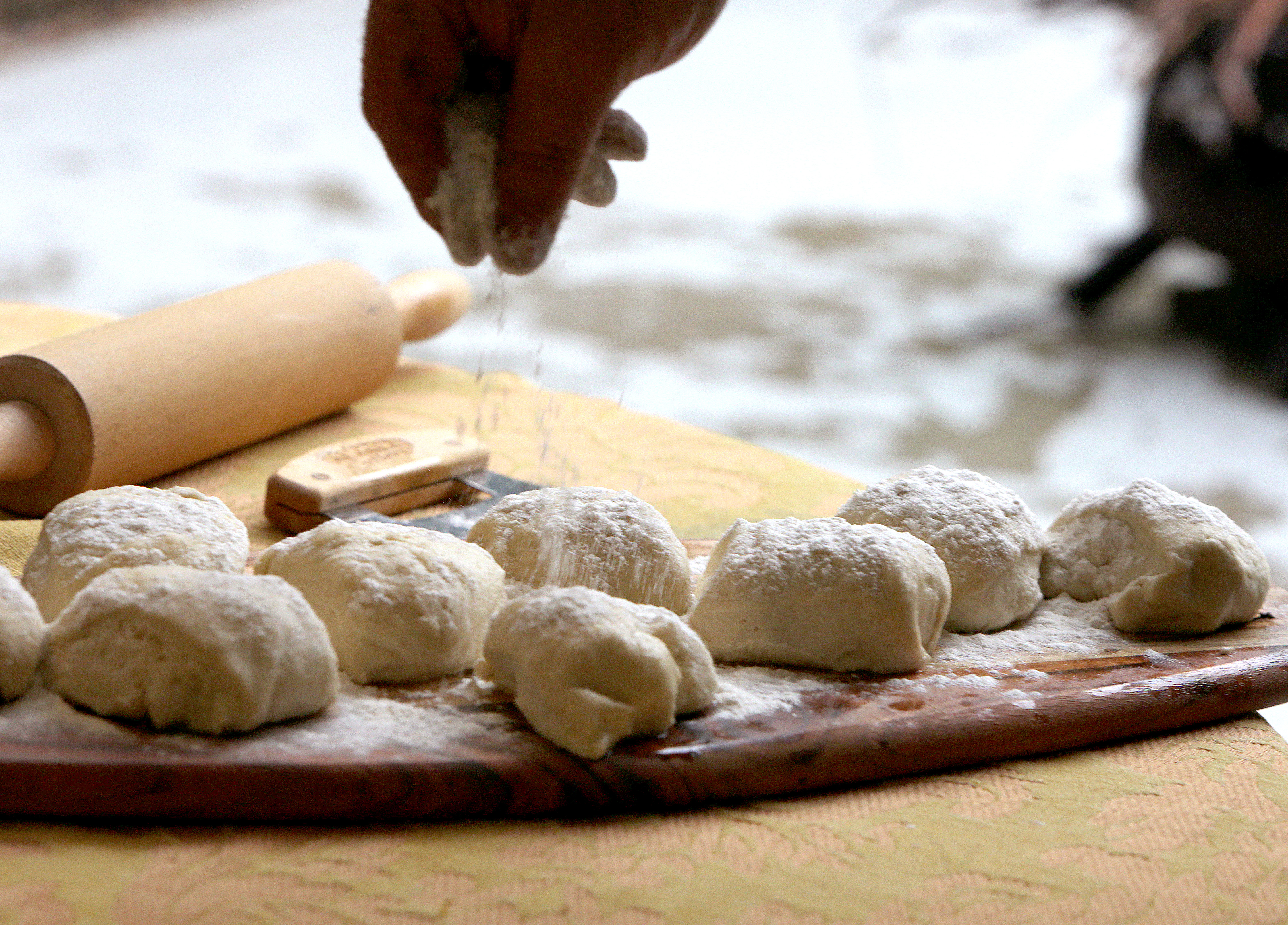 Dough used to make lavash.