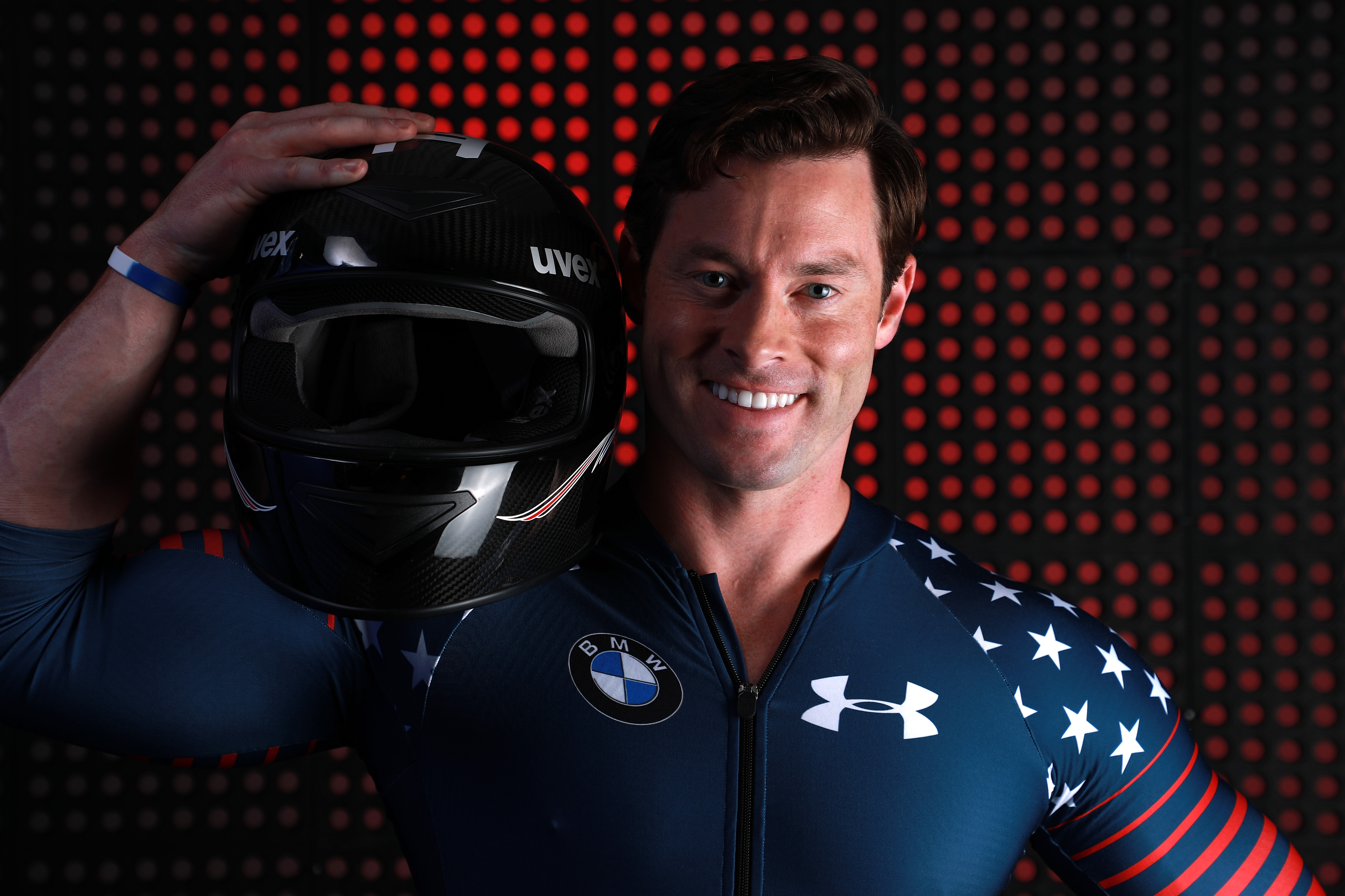 Steve Langton won a bronze medal at the Sochi Olympics in four-man bobsled.